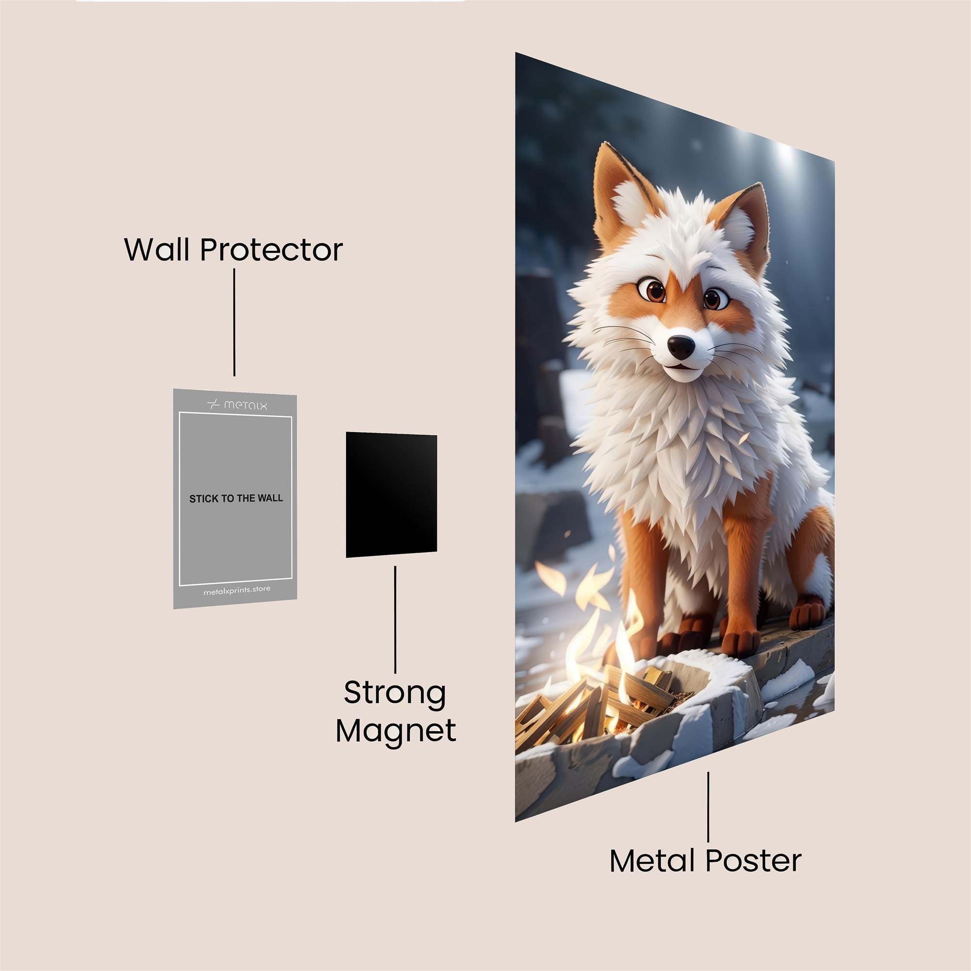 Fox Wonder Safe Wall Magnetic / M