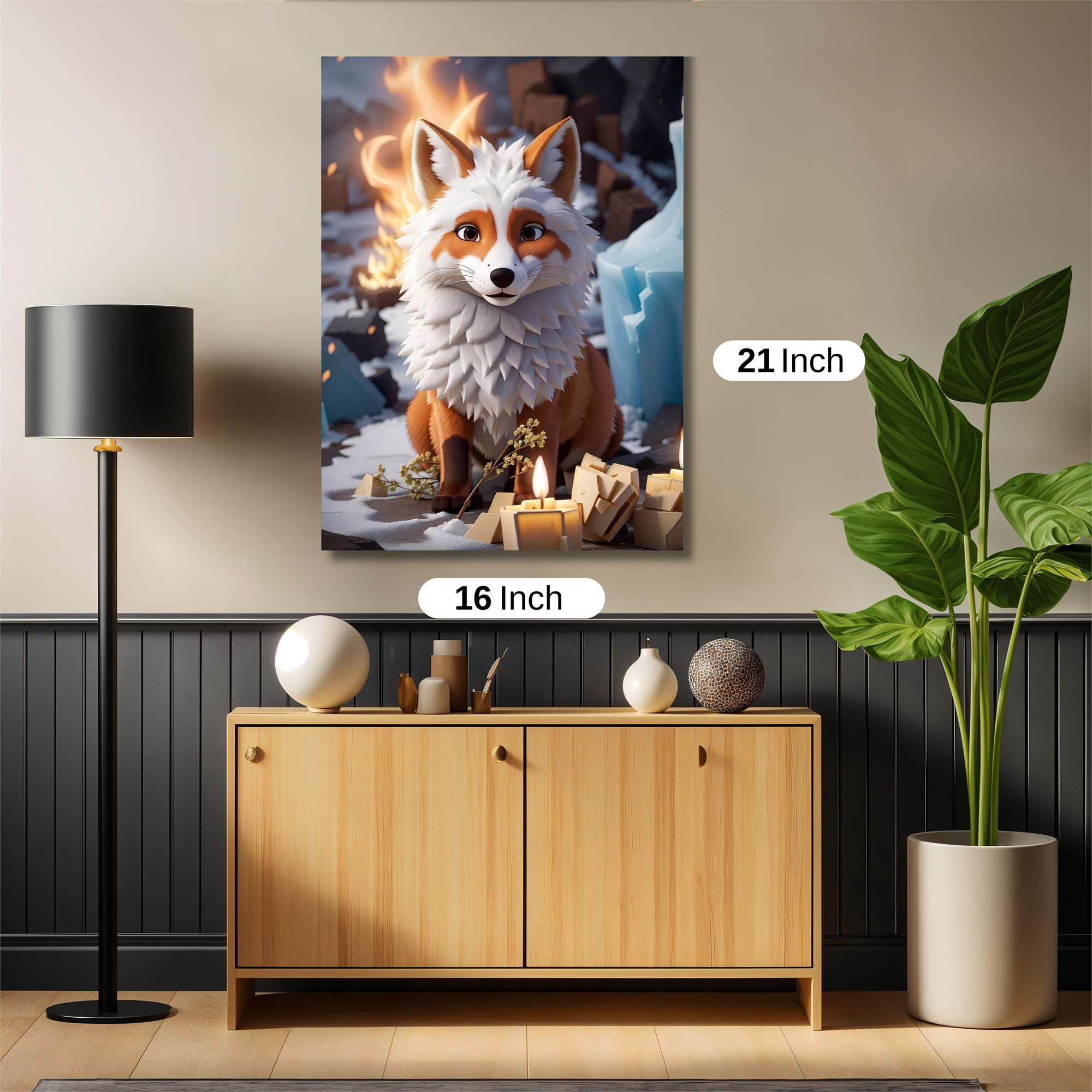 Flame Fox Safe Wall Magnetic / M