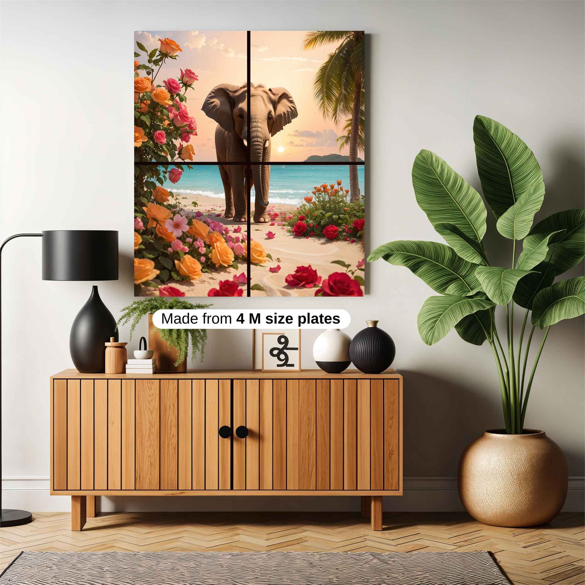 Elephant Serenity Safe Wall Magnetic / M