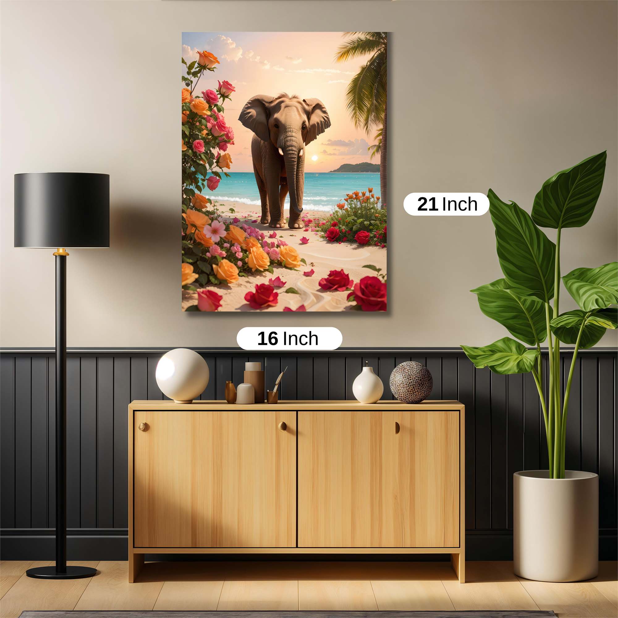 Elephant Serenity Safe Wall Magnetic / M