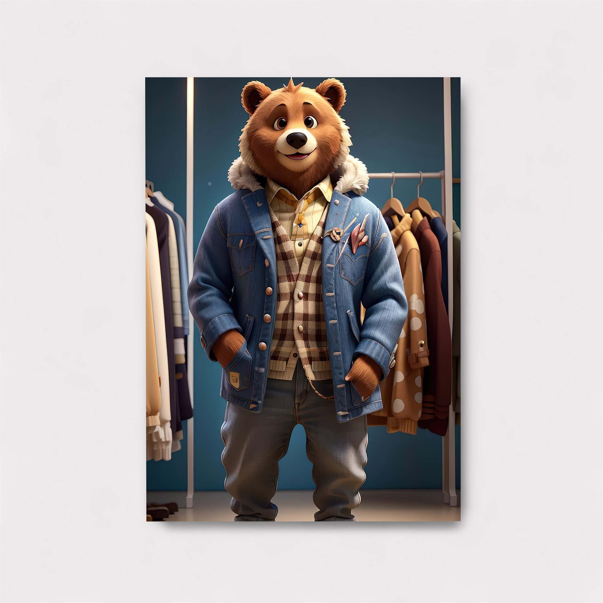 Bear Fashionista Safe Wall Magnetic / M