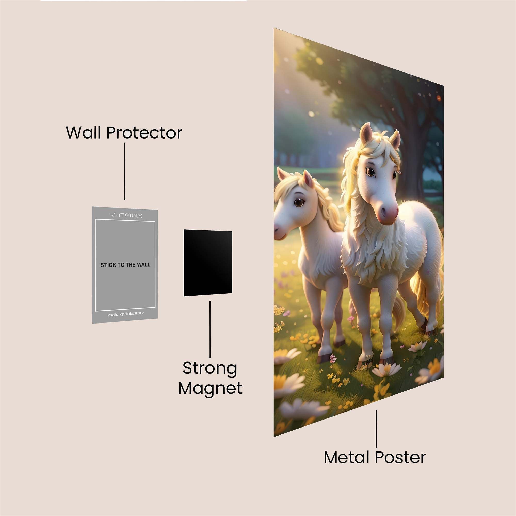 Pony Serenity Safe Wall Magnetic / M