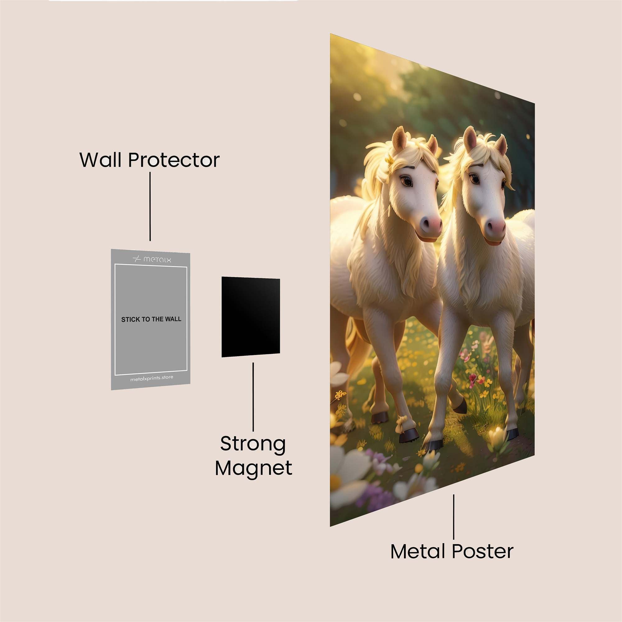 Pegasus Bliss Safe Wall Magnetic / M