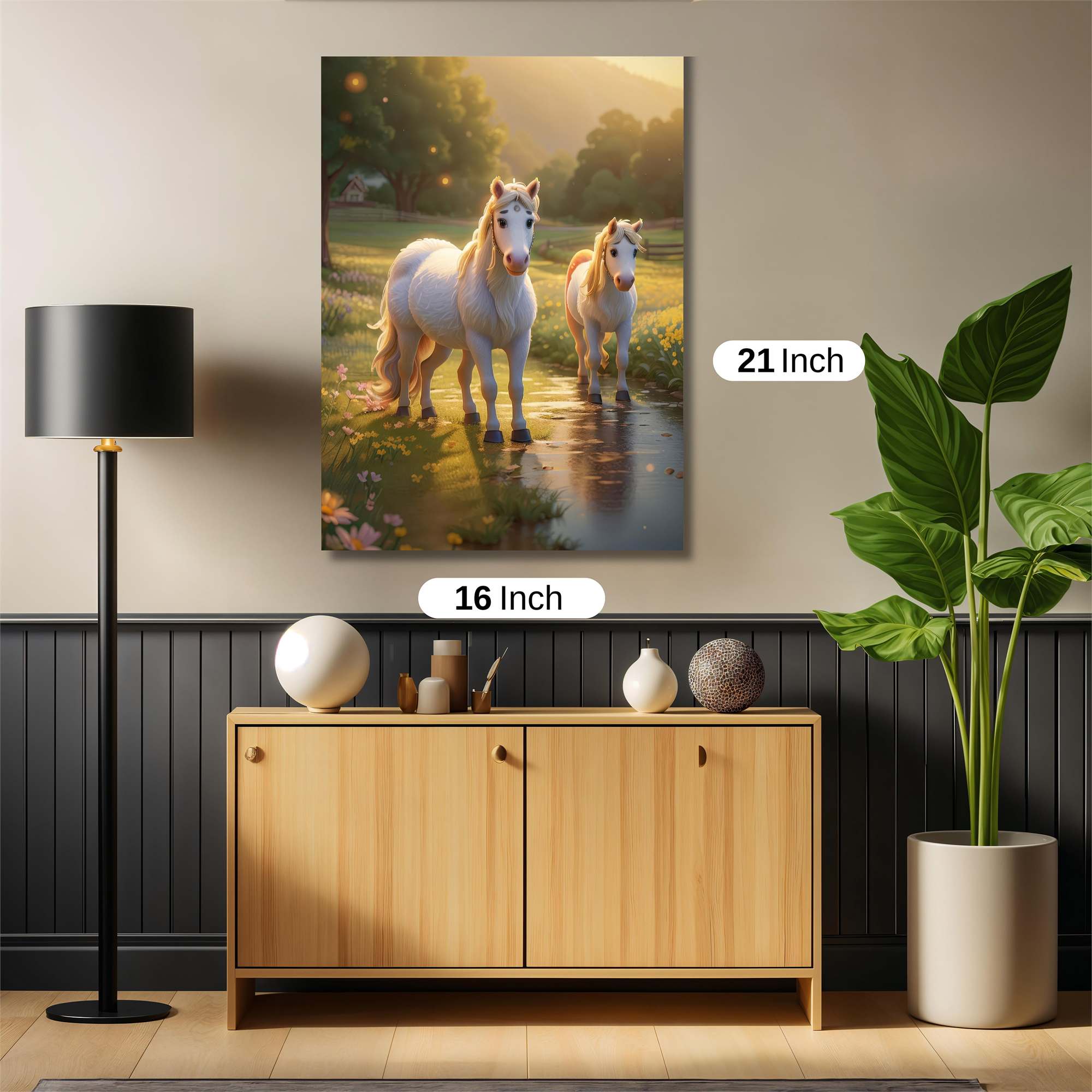 Ponies Blissful Safe Wall Magnetic / M
