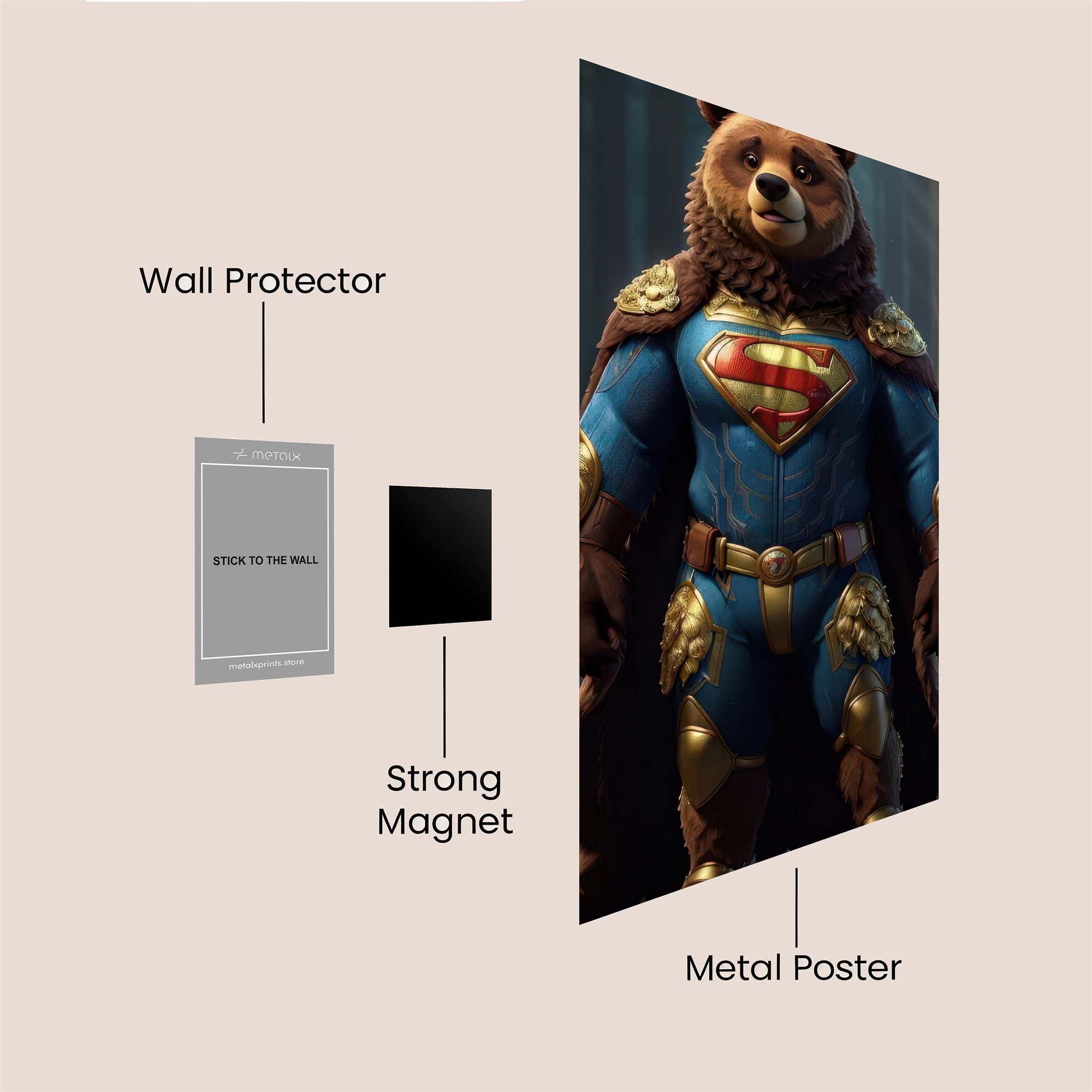 BearHeroic Safe Wall Magnetic / M