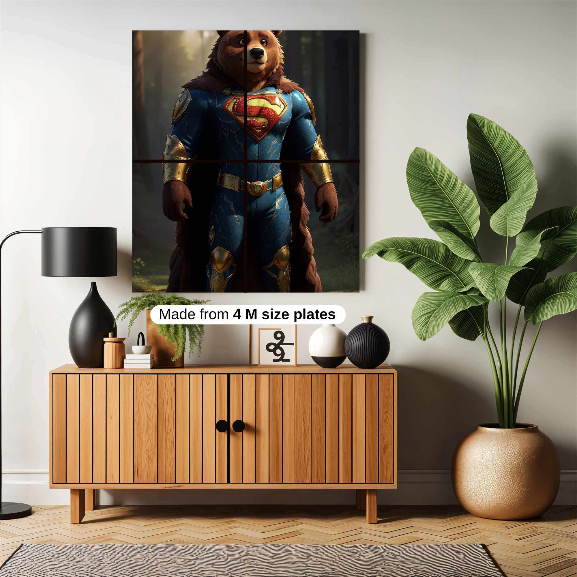 Bear Heroic Safe Wall Magnetic / M