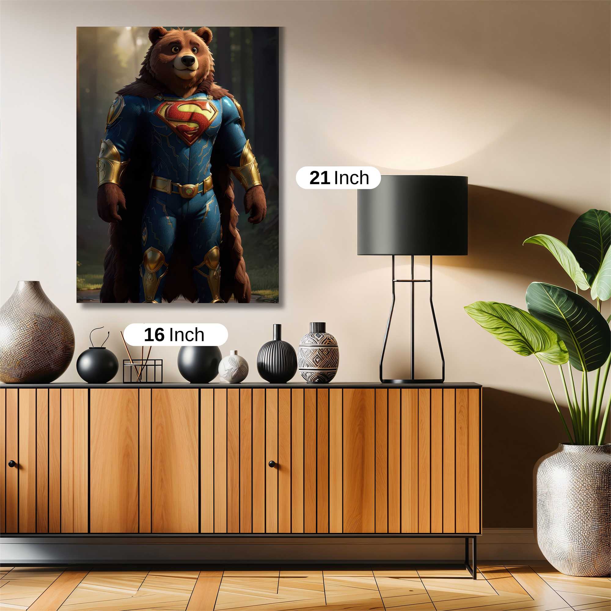 Bear Heroic Safe Wall Magnetic / M