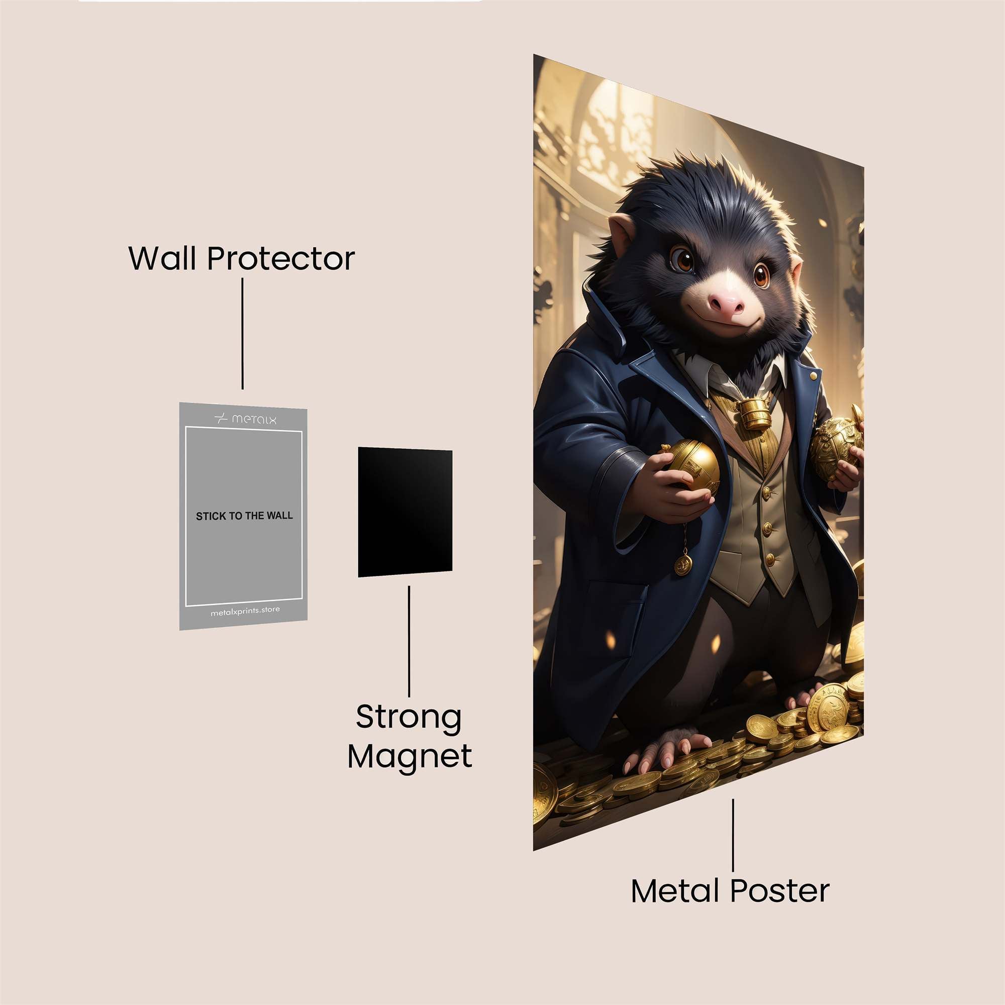 Niffler Naughty Safe Wall Magnetic / M