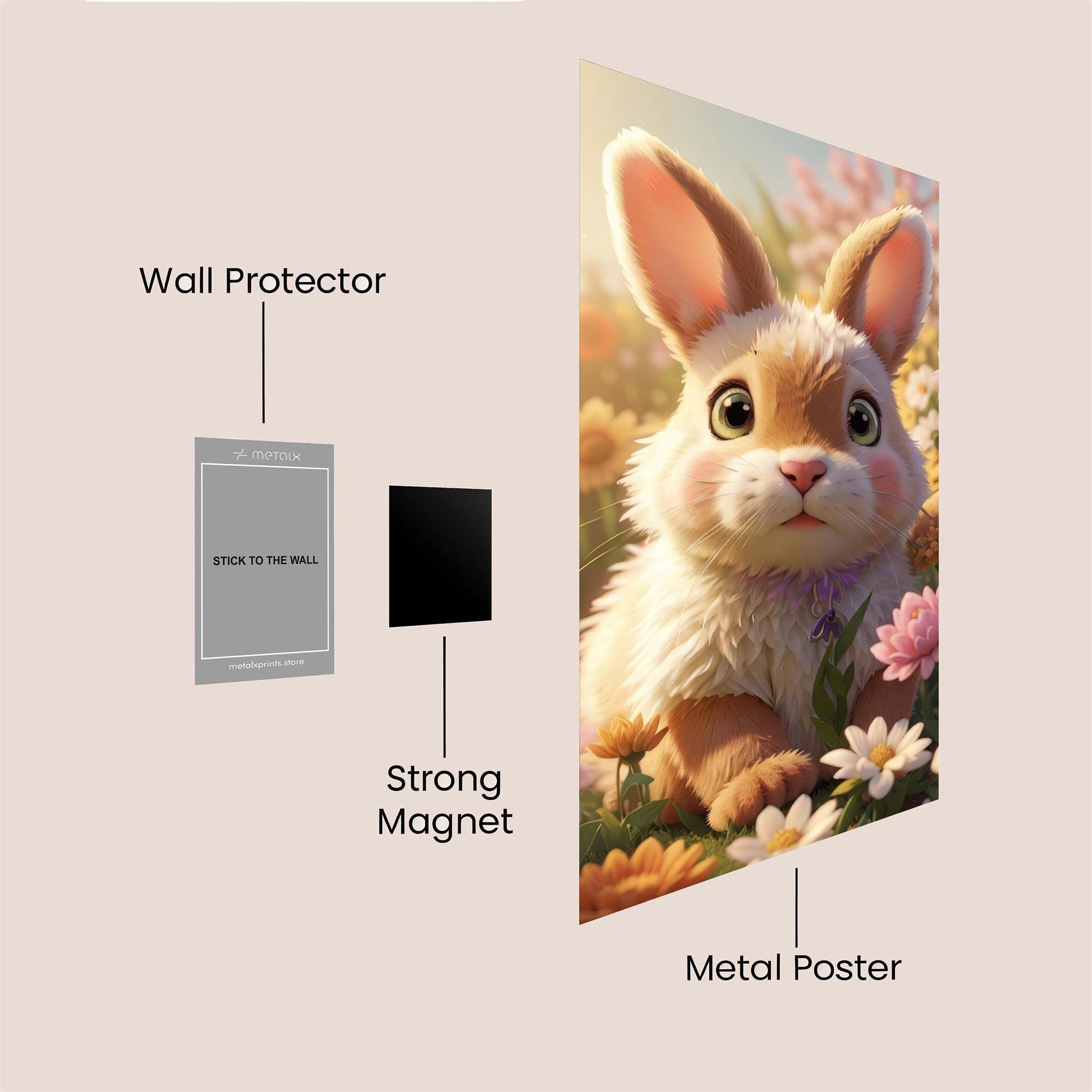 Bunny Bliss Safe Wall Magnetic / M