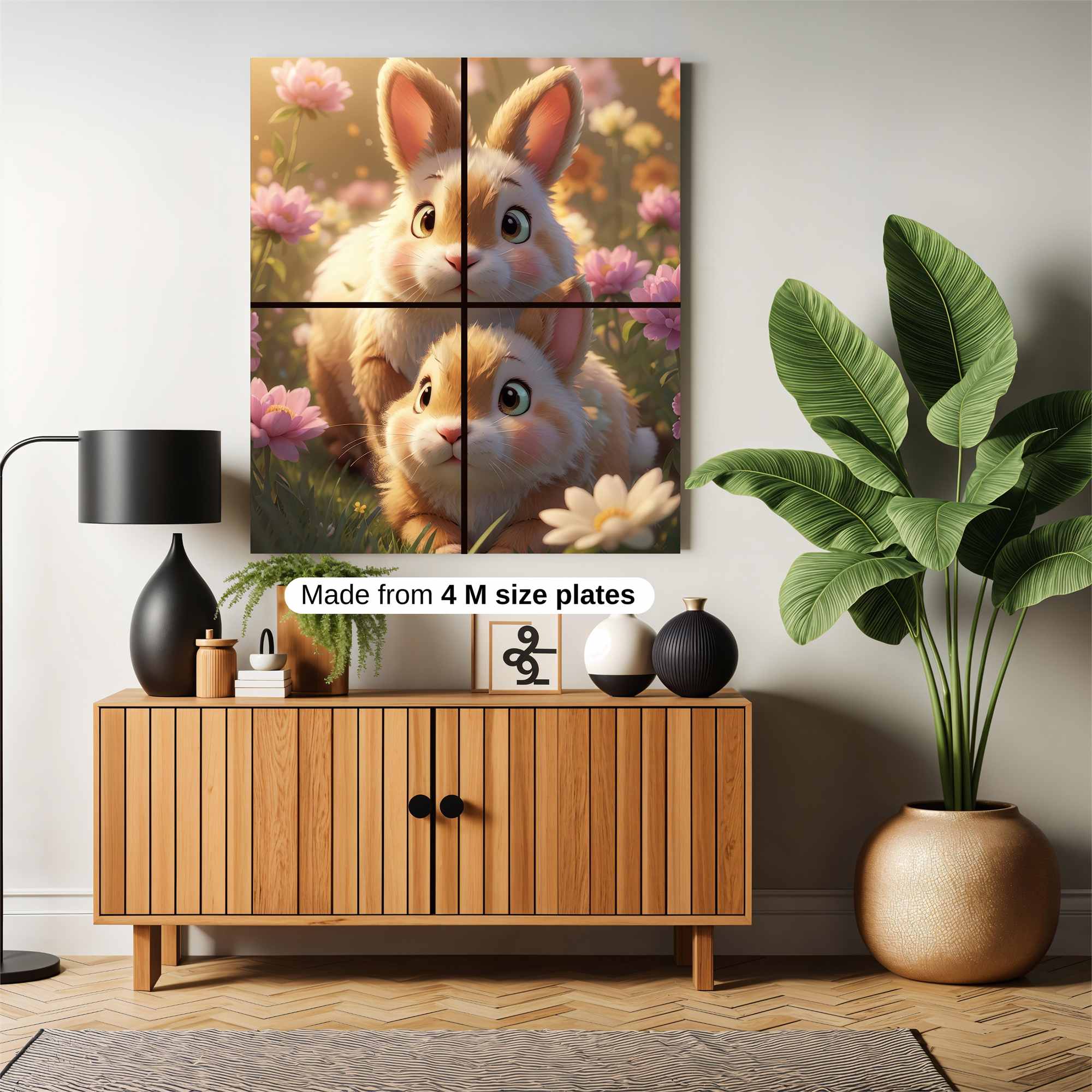 Bunnies Bliss Safe Wall Magnetic / M