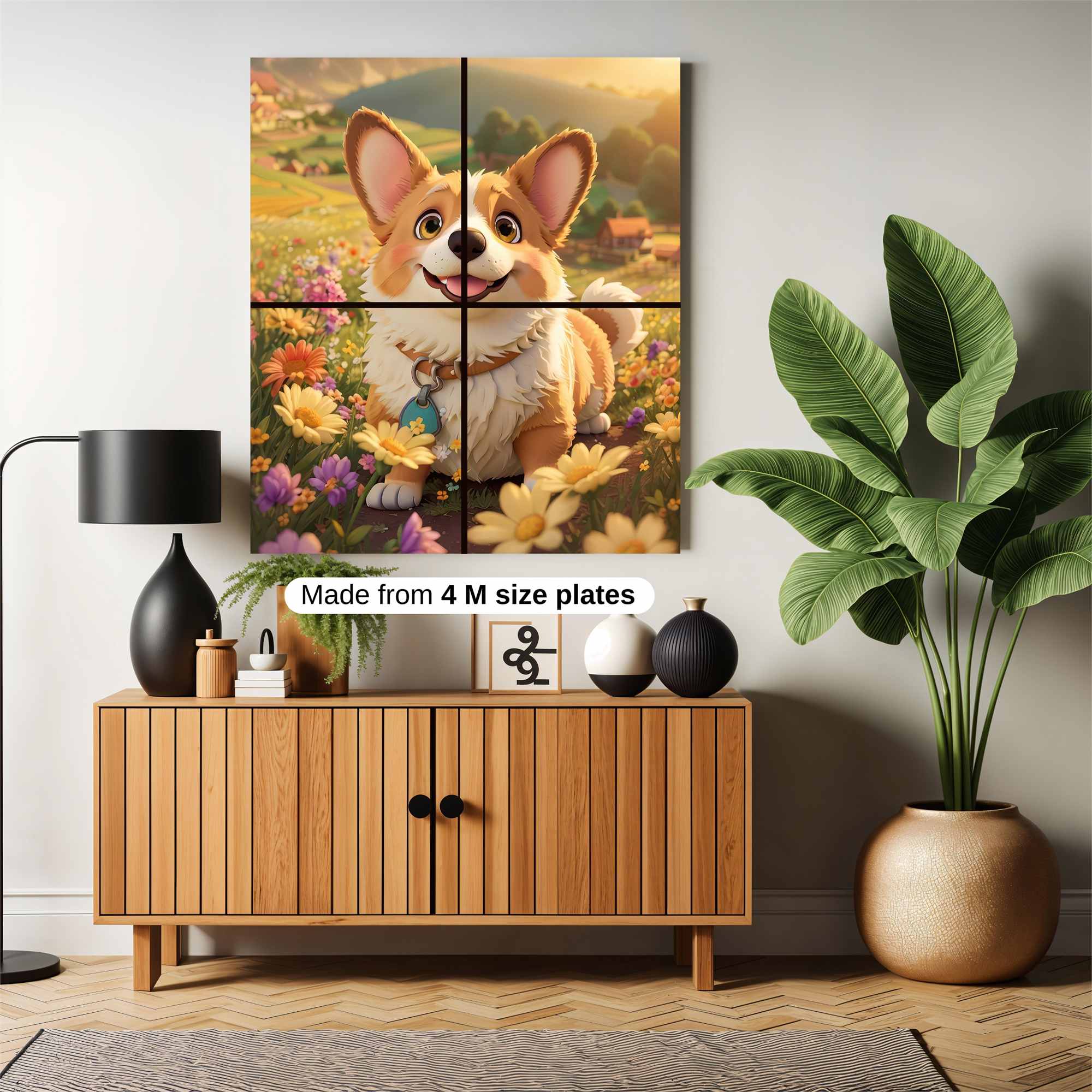 Corgi Delight Safe Wall Magnetic / M