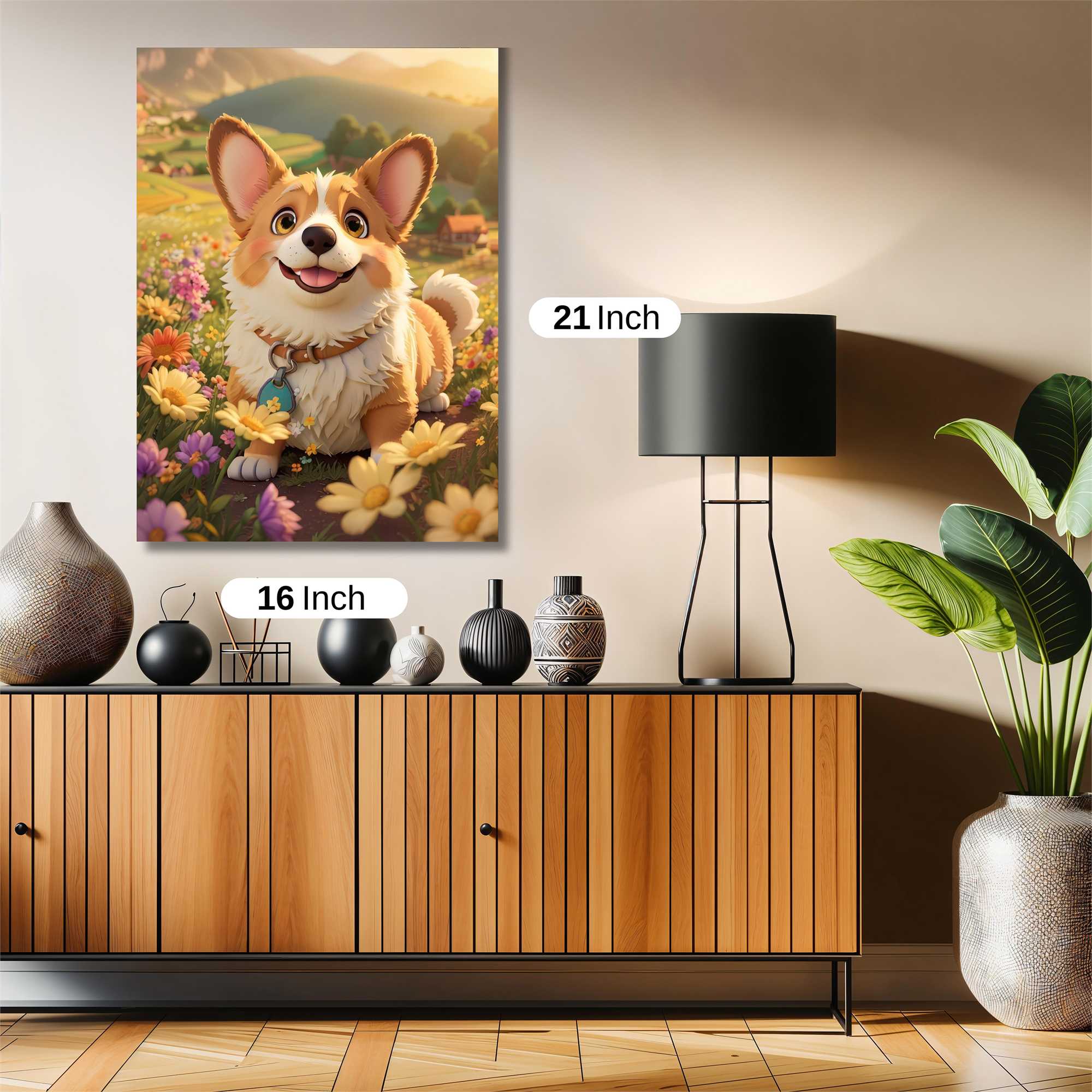 Corgi Delight Safe Wall Magnetic / M