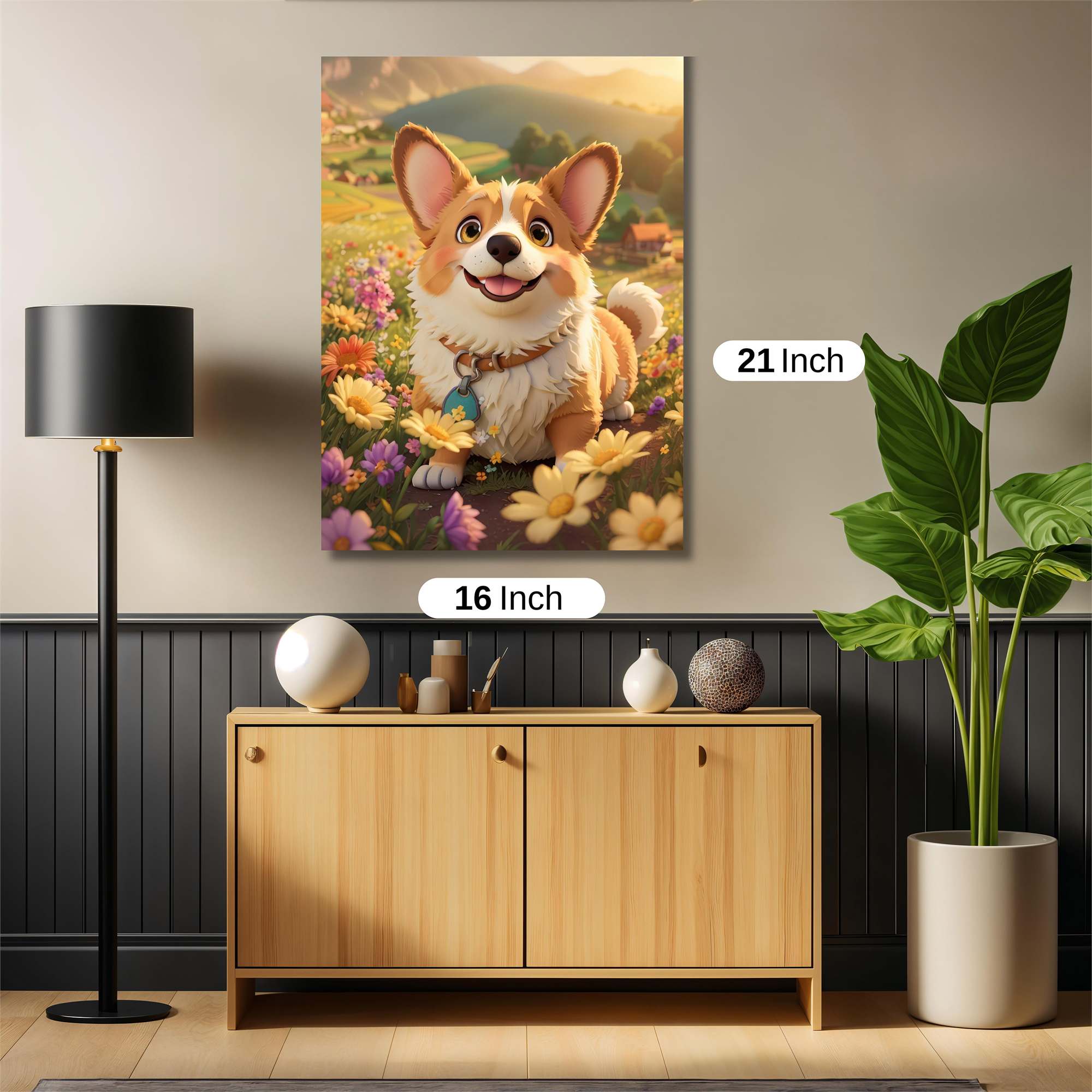 Corgi Delight Safe Wall Magnetic / M
