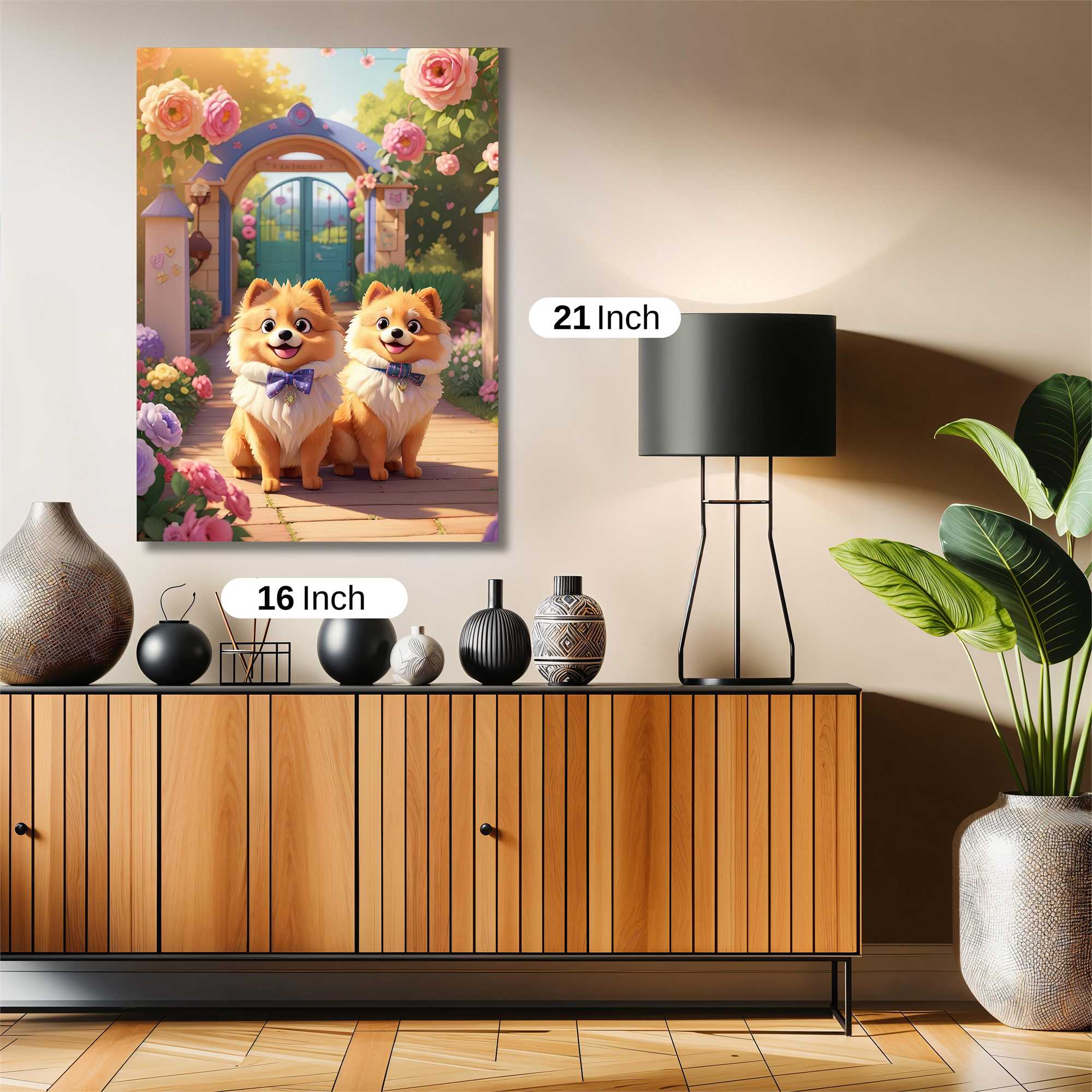 Pomeranian Paradise Safe Wall Magnetic / M