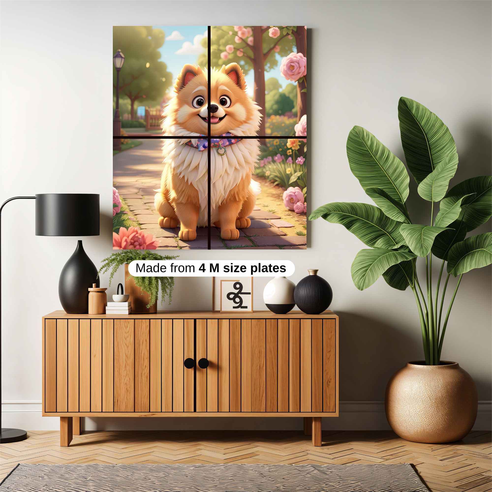 Pomeranian Bliss Safe Wall Magnetic / M