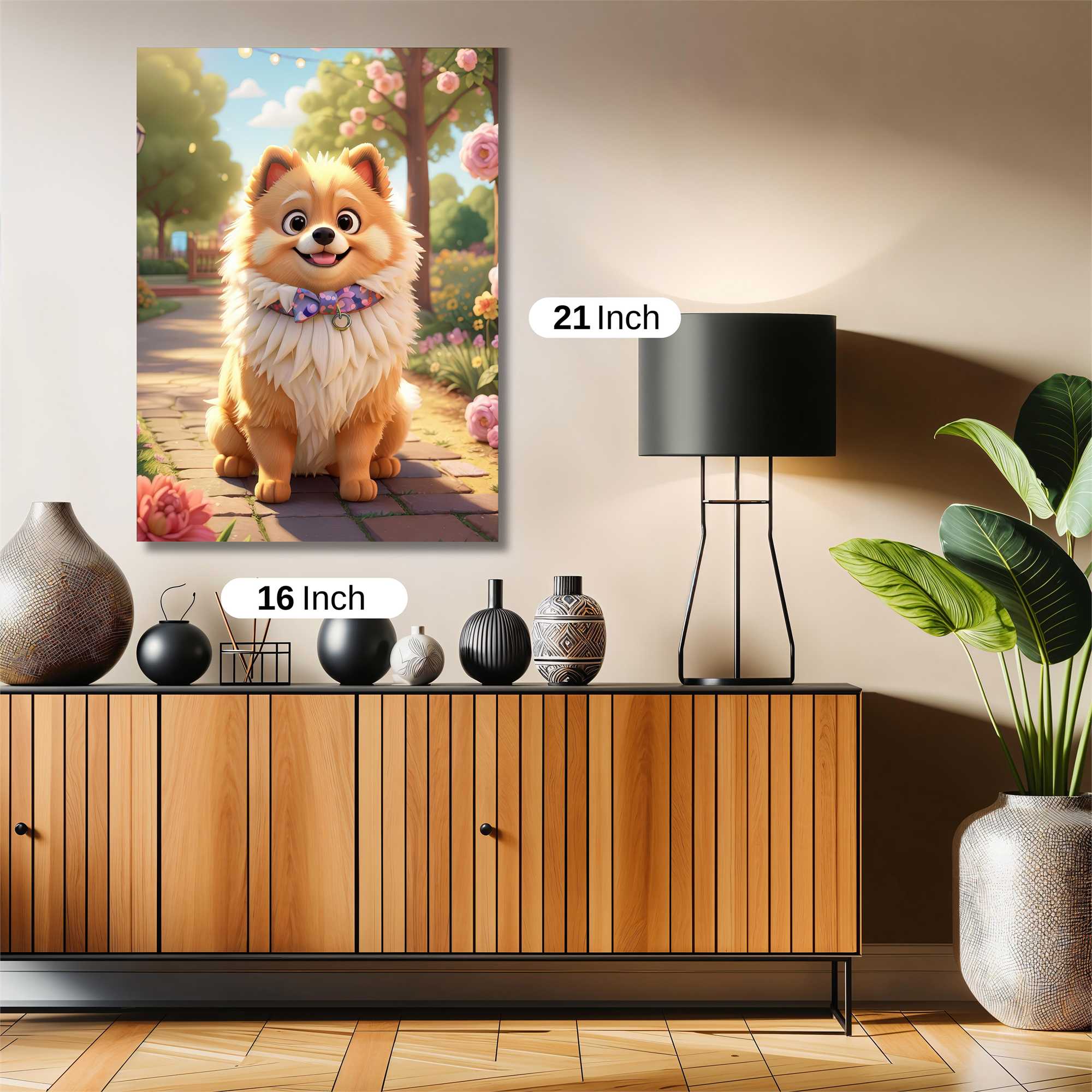 Pomeranian Bliss Safe Wall Magnetic / M