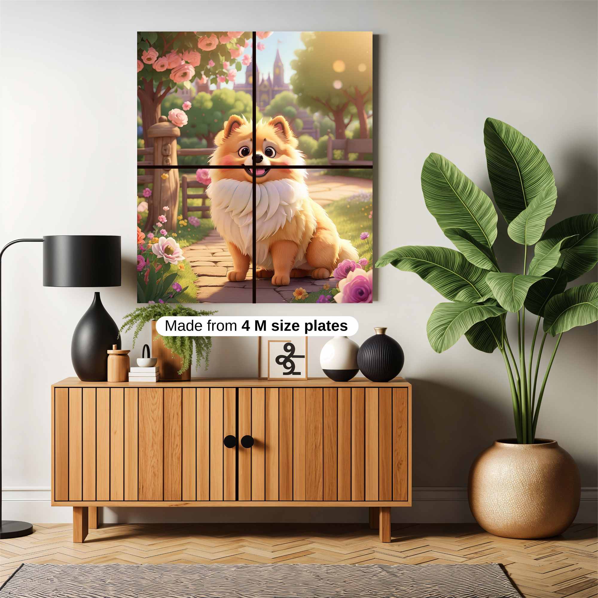 Pomeranian Bliss Safe Wall Magnetic / M