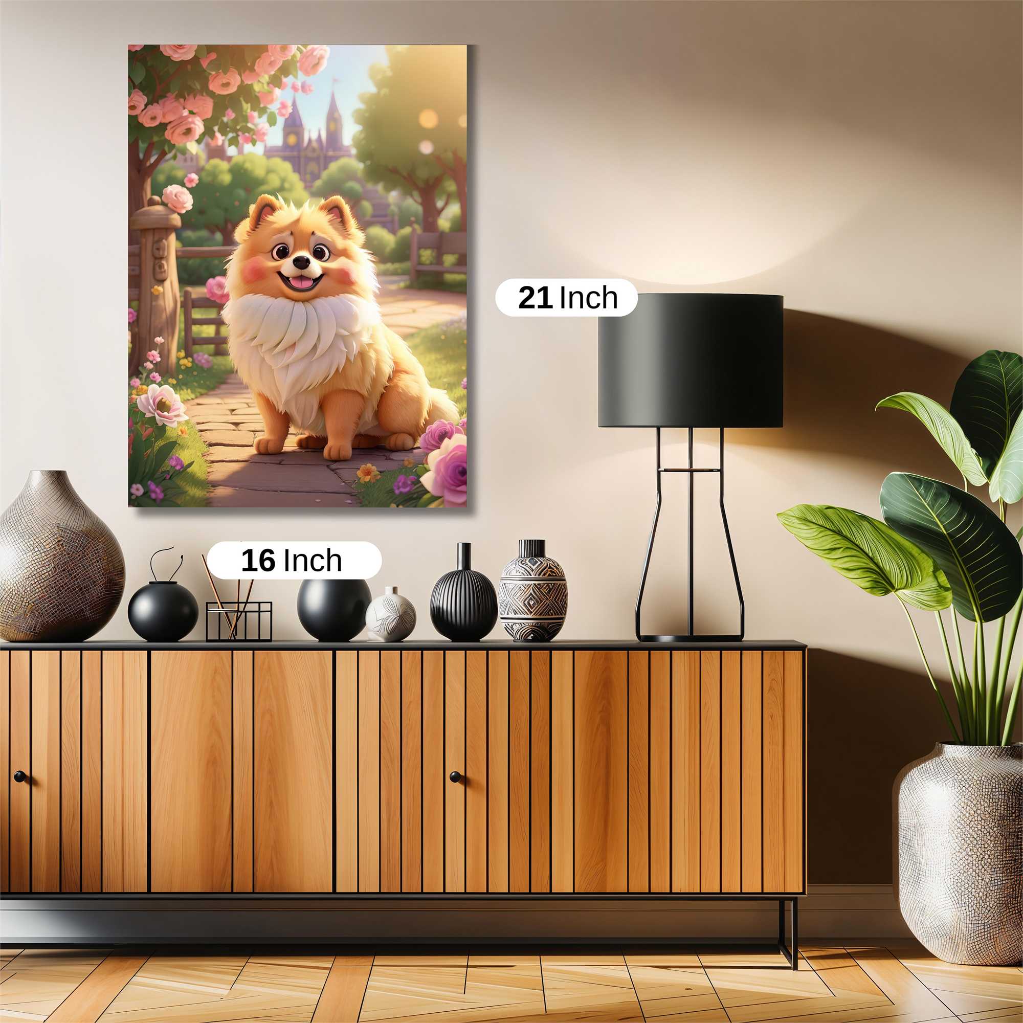 Pomeranian Bliss Safe Wall Magnetic / M