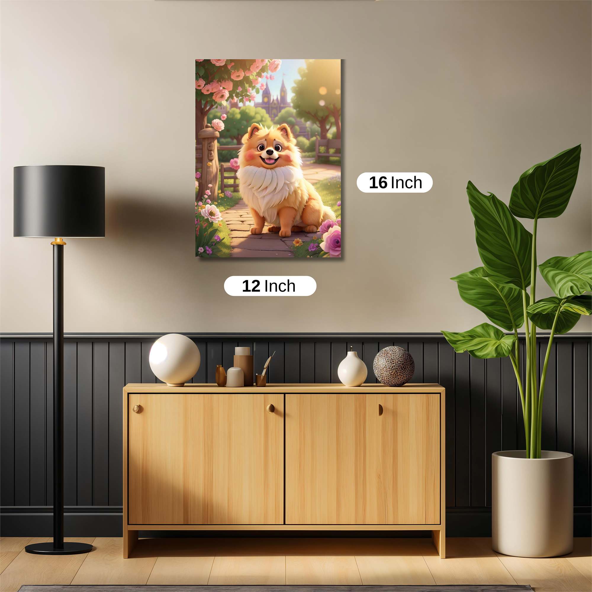 Pomeranian Bliss Safe Wall Magnetic / M