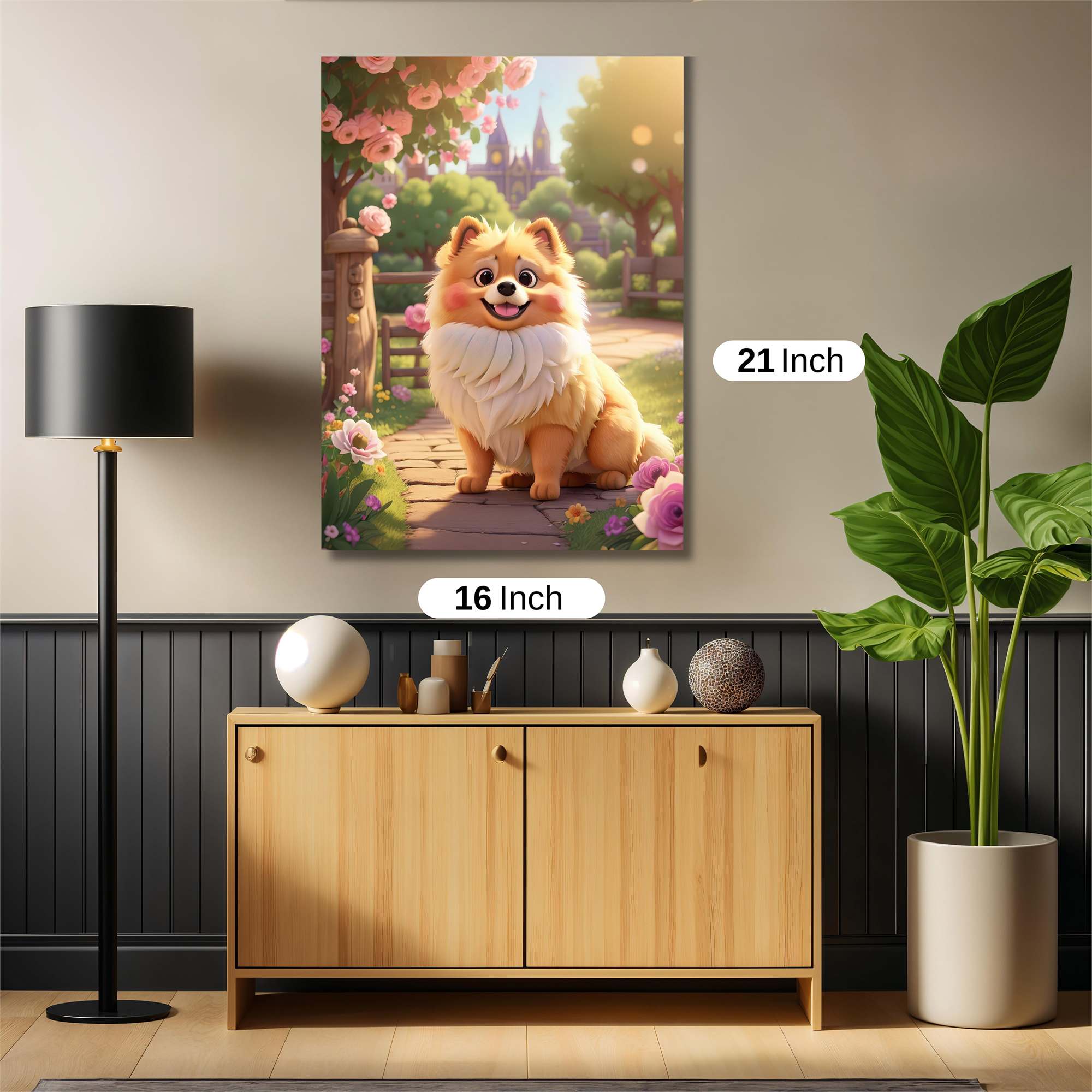 Pomeranian Bliss Safe Wall Magnetic / M