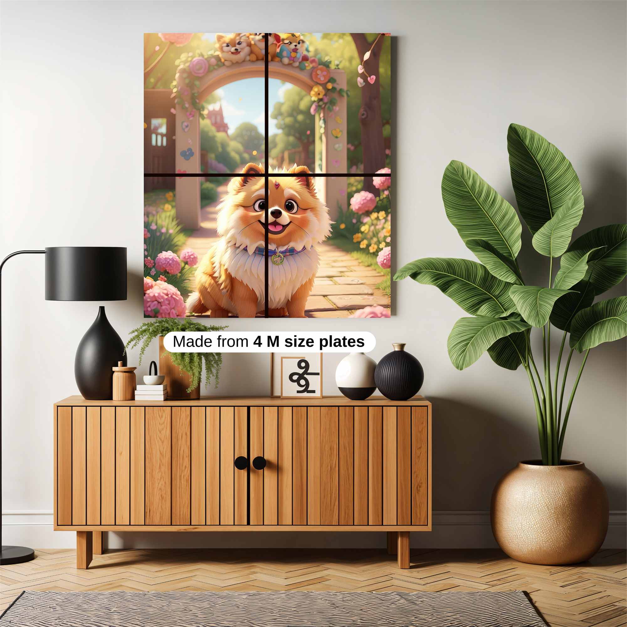 Pomeranian Paradise Safe Wall Magnetic / M