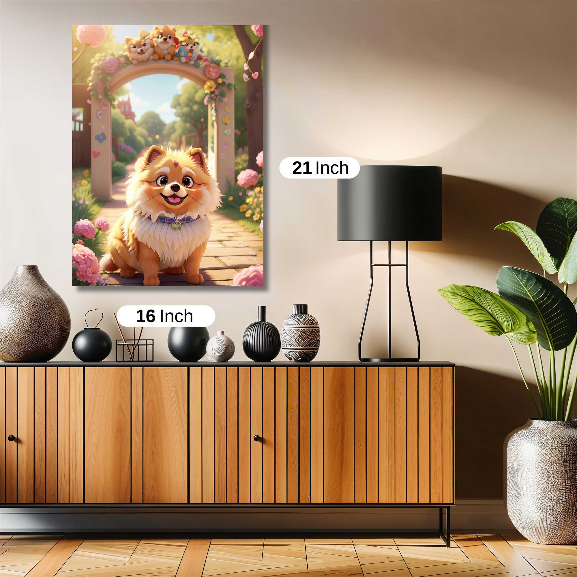 Pomeranian Paradise Safe Wall Magnetic / M