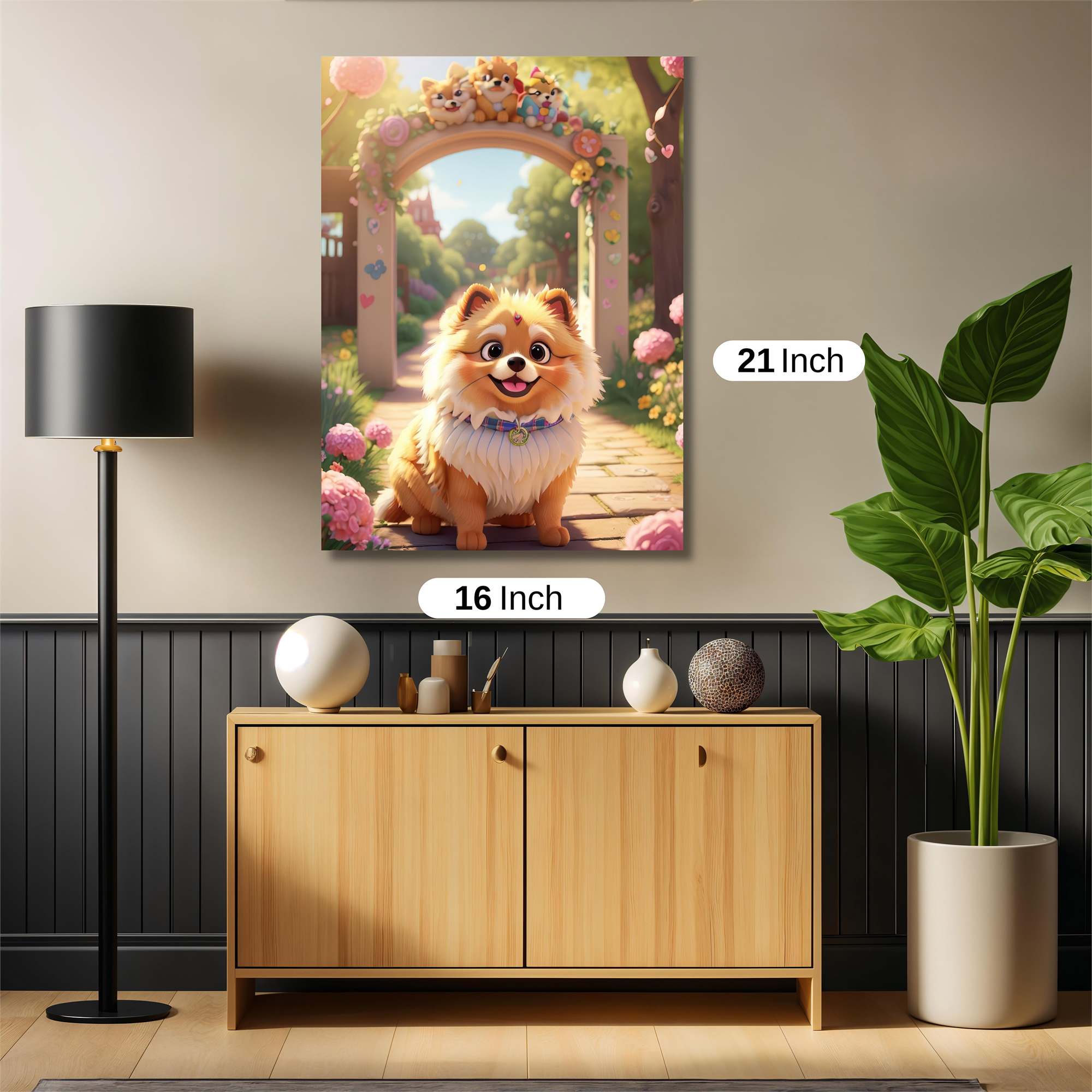 Pomeranian Paradise Safe Wall Magnetic / M