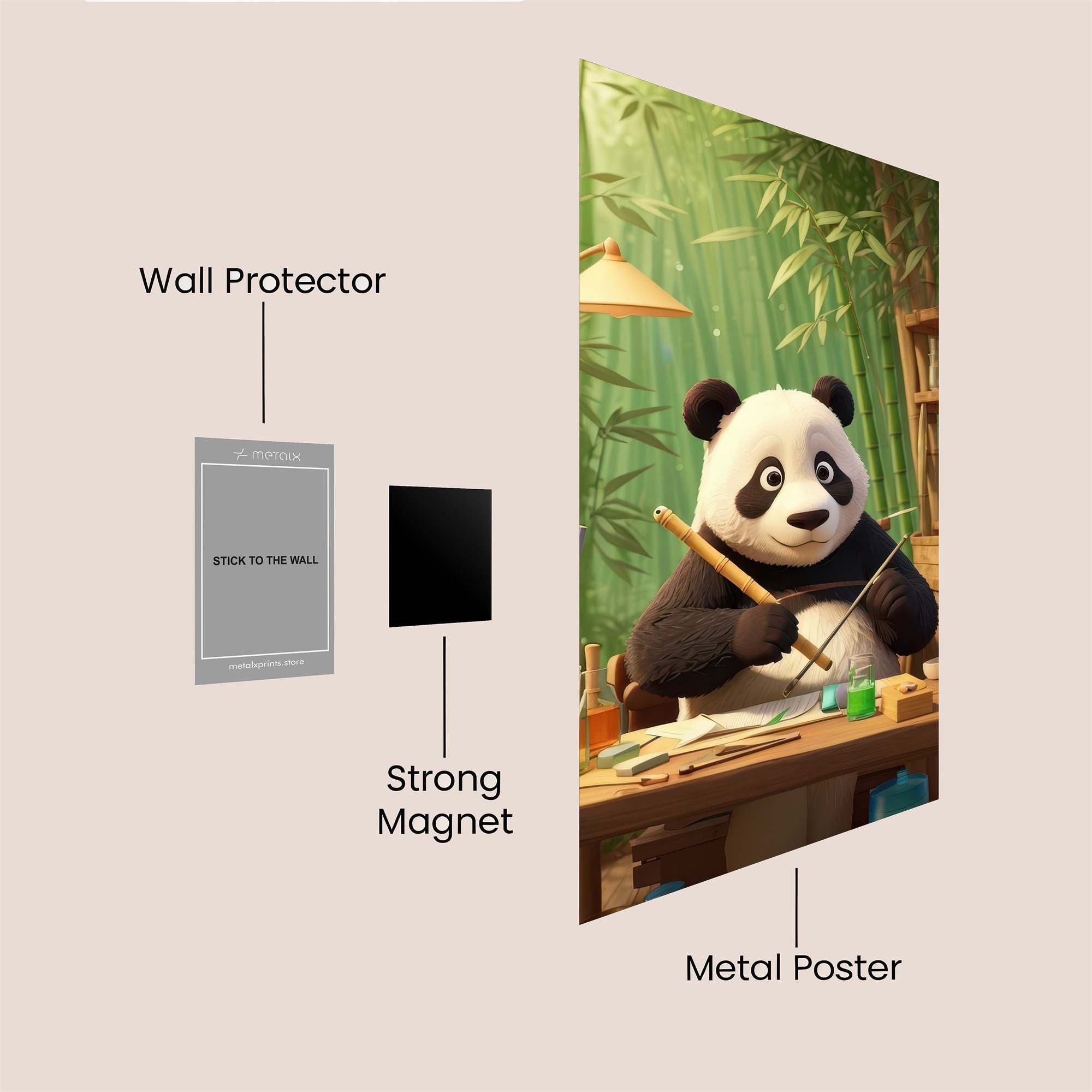 Panda Artisan Safe Wall Magnetic / M