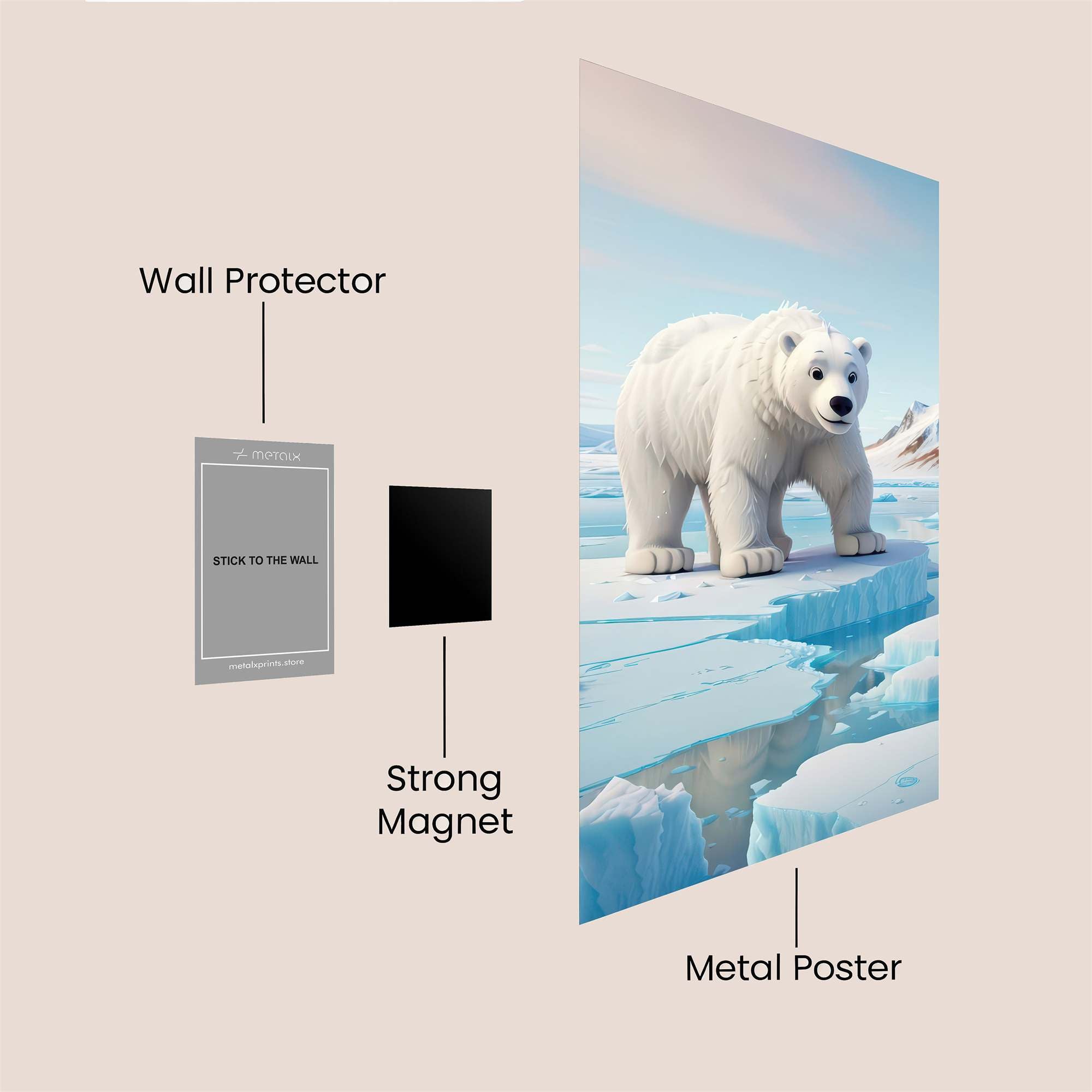 BearHeroic Safe Wall Magnetic / M