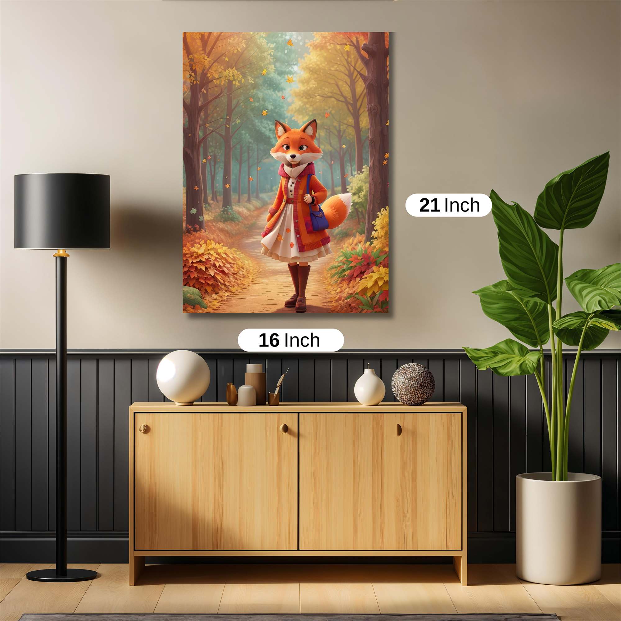 Fox Whimsy Safe Wall Magnetic / M