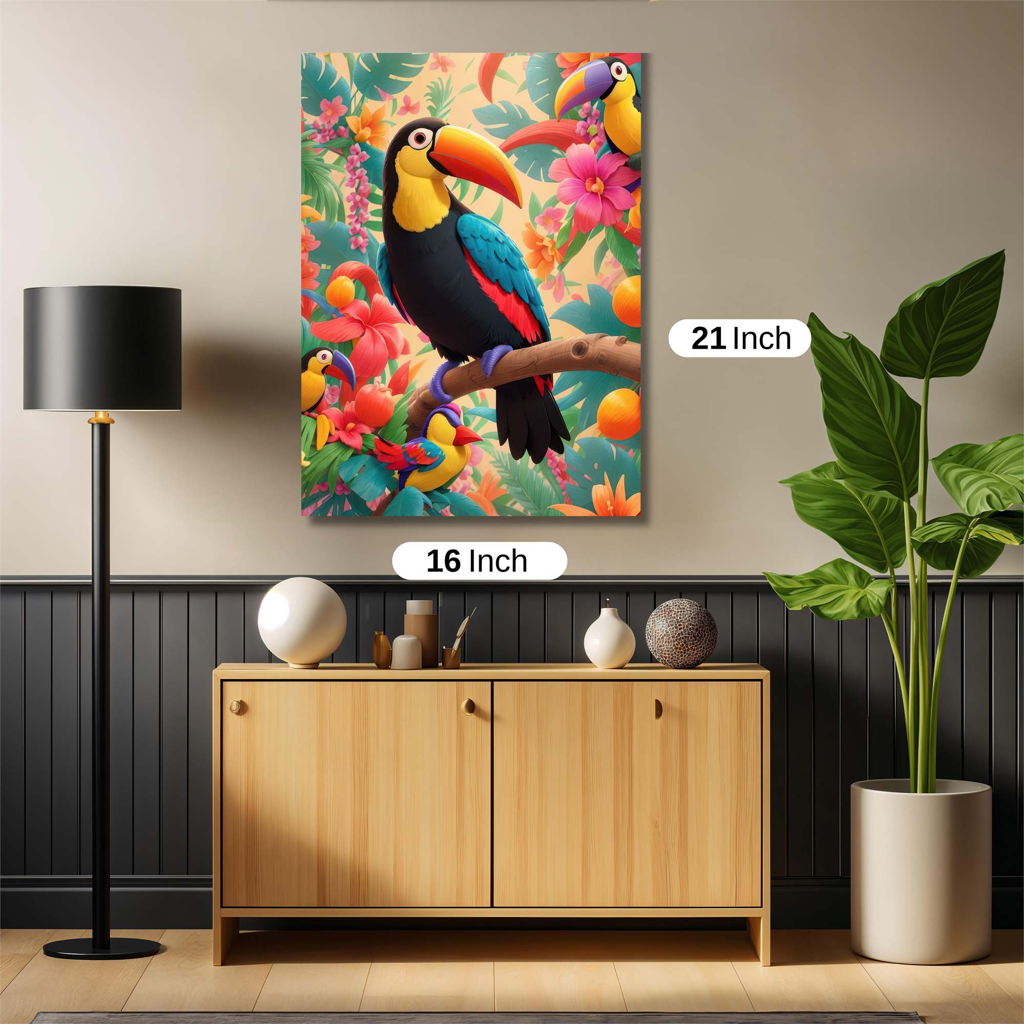 Toucan Bliss Safe Wall Magnetic / M