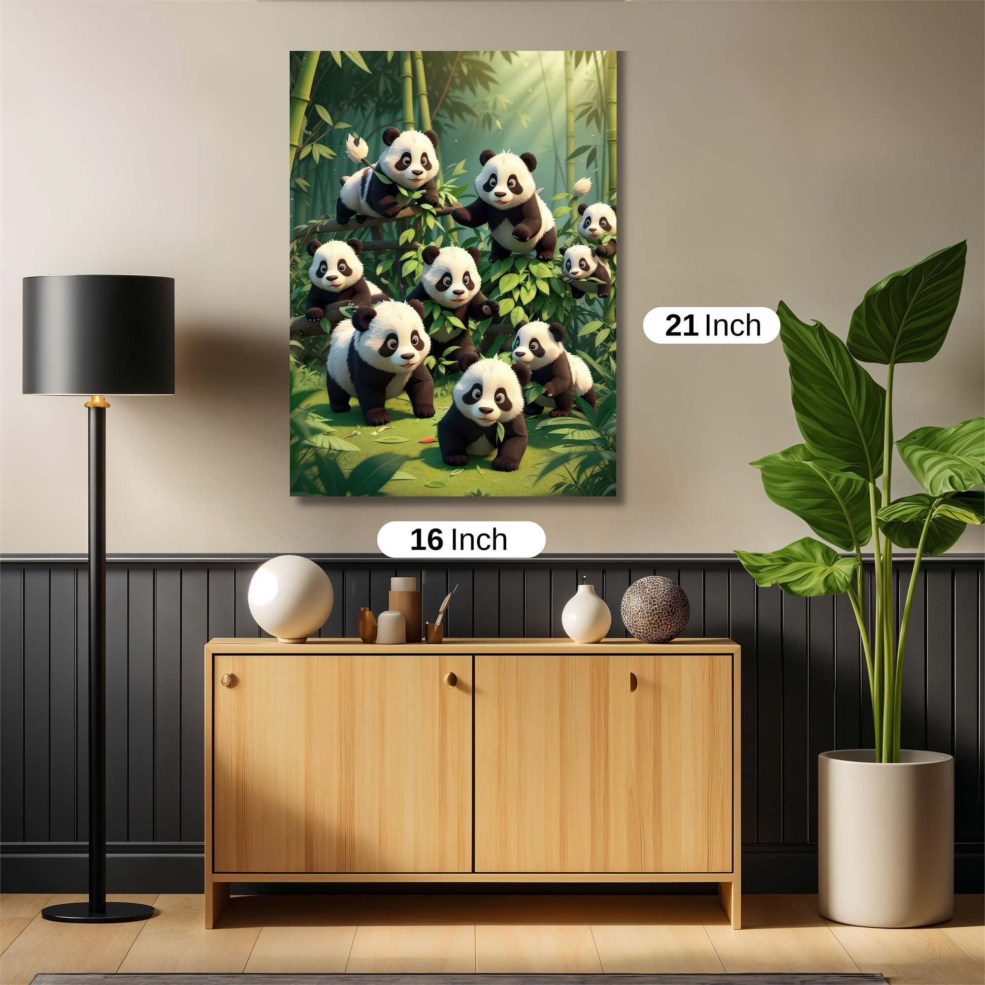 Panda Parade Safe Wall Magnetic / M