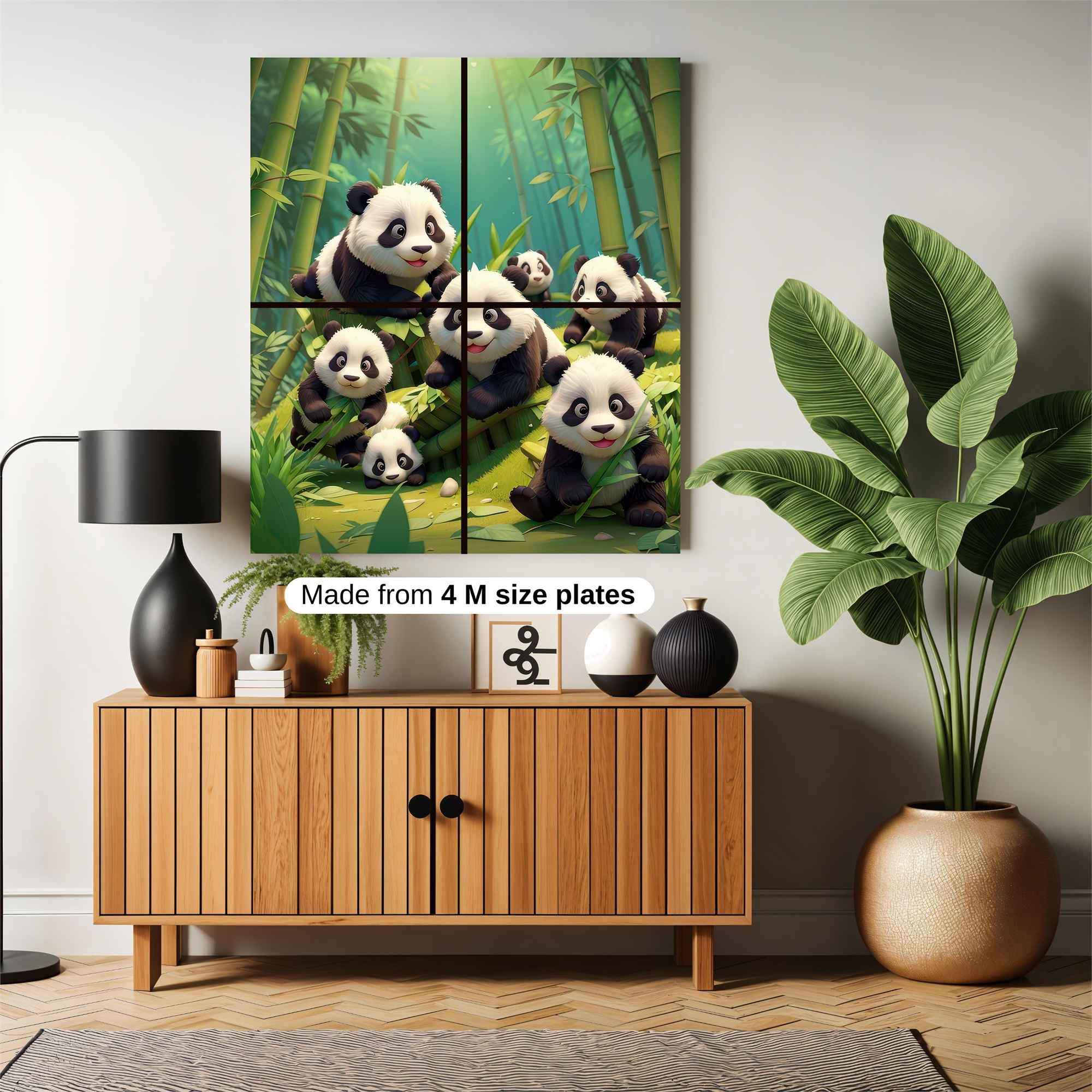 Panda Parade Safe Wall Magnetic / M