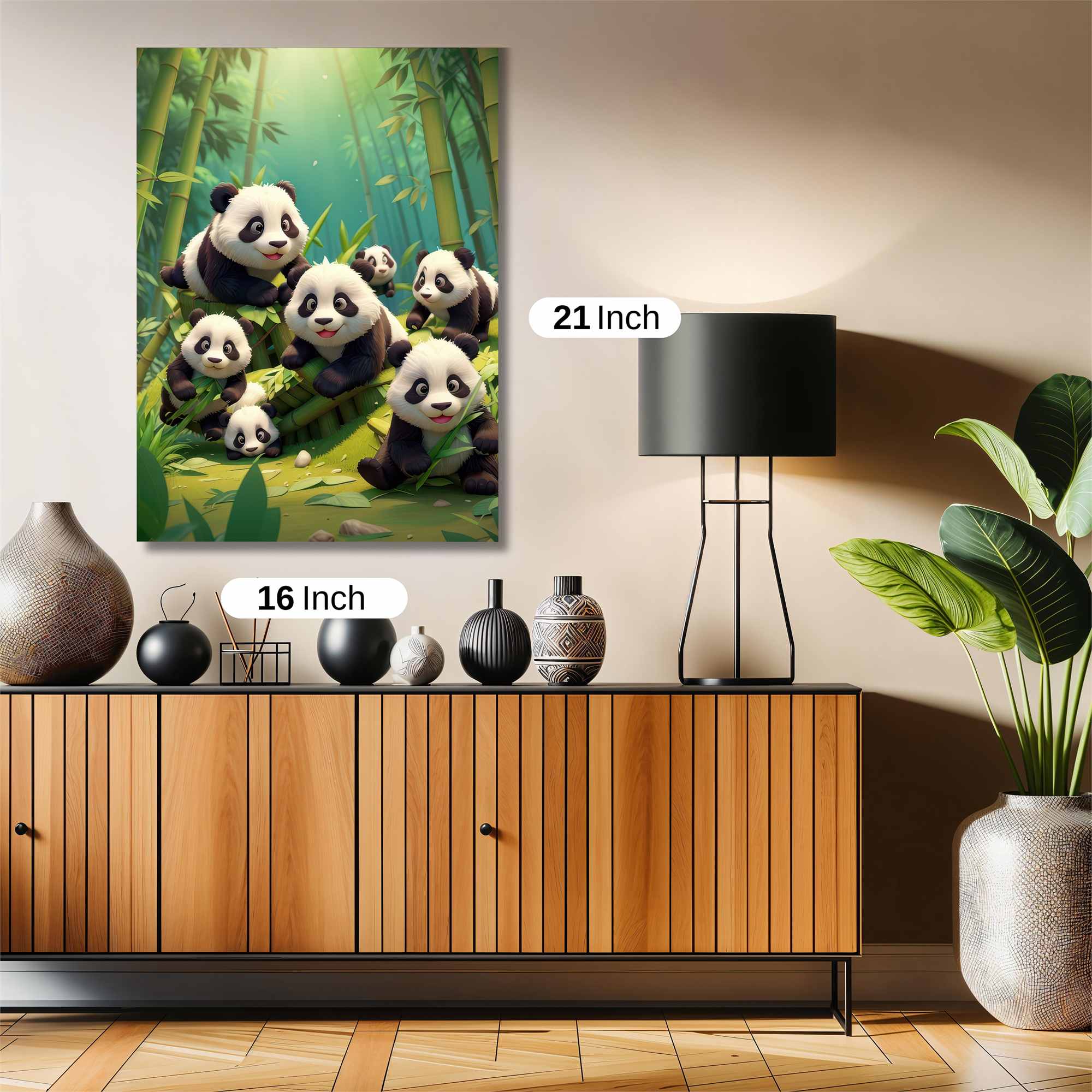 Panda Parade Safe Wall Magnetic / M