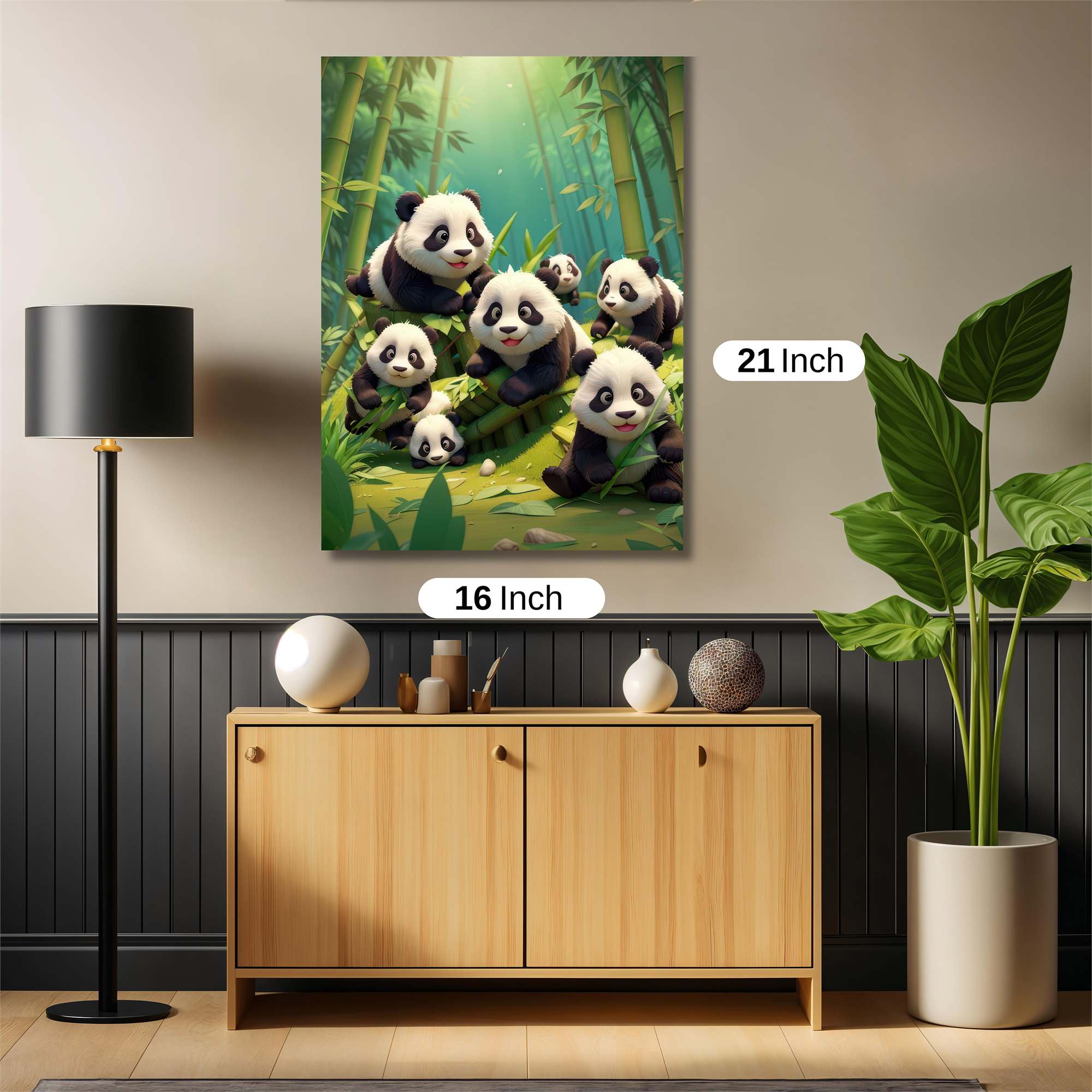 Panda Parade Safe Wall Magnetic / M