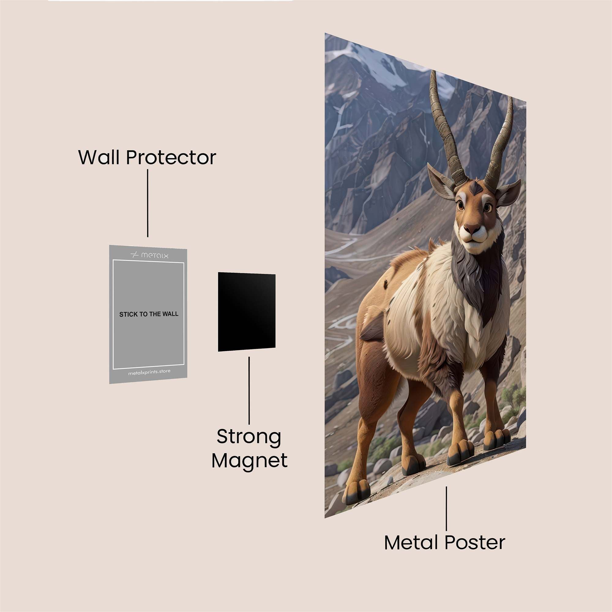 Mountain Majesty Safe Wall Magnetic / M