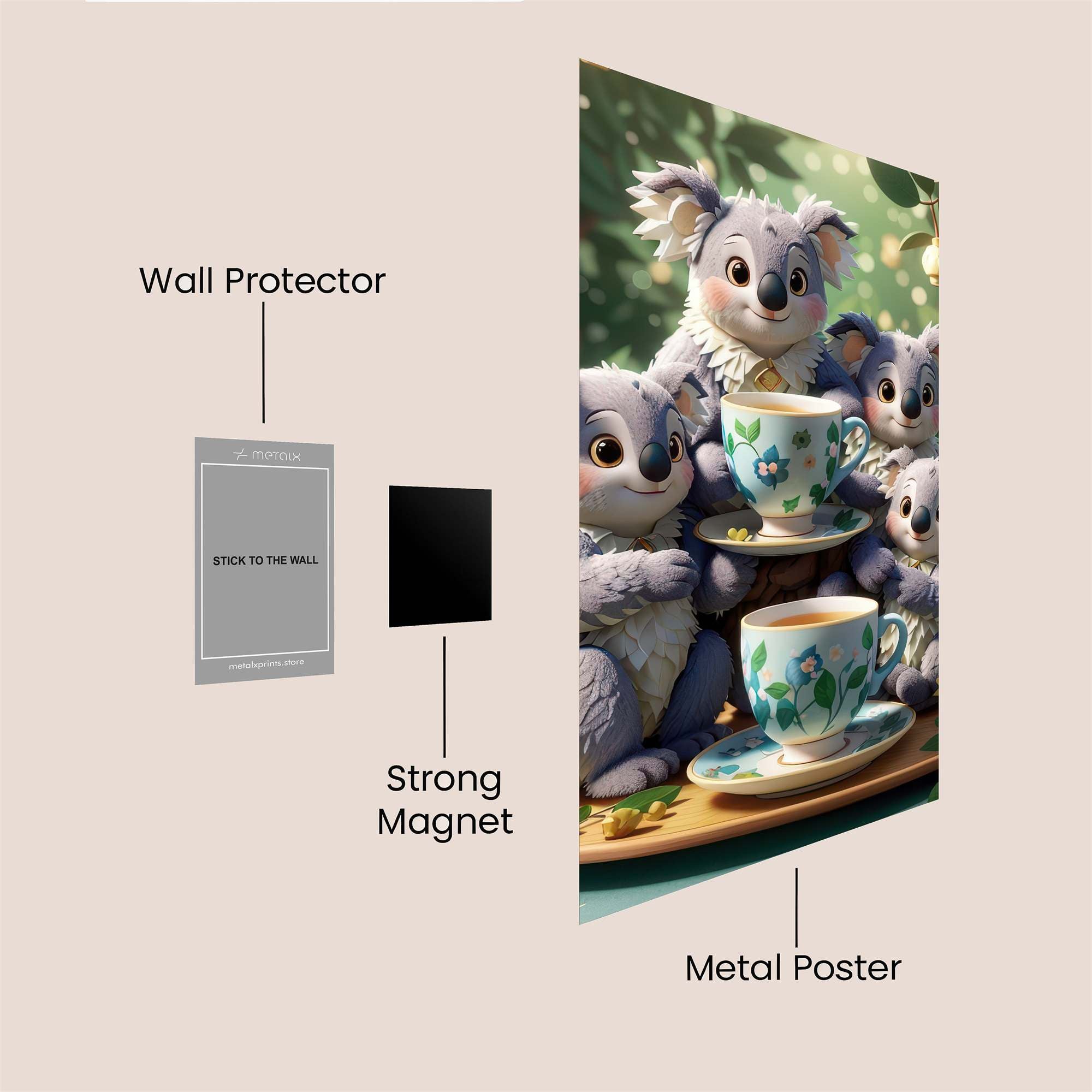 Koala Cozy Safe Wall Magnetic / M