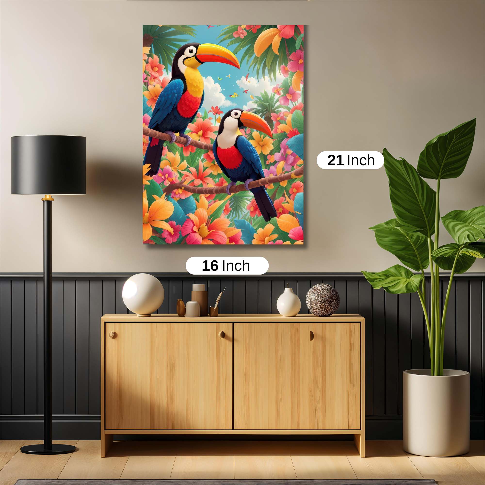 Toucan Bliss Safe Wall Magnetic / M