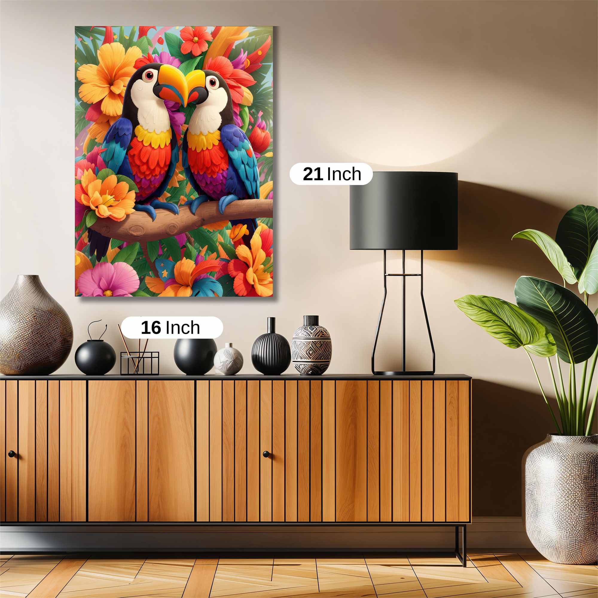 Toucan Tranquility Safe Wall Magnetic / M