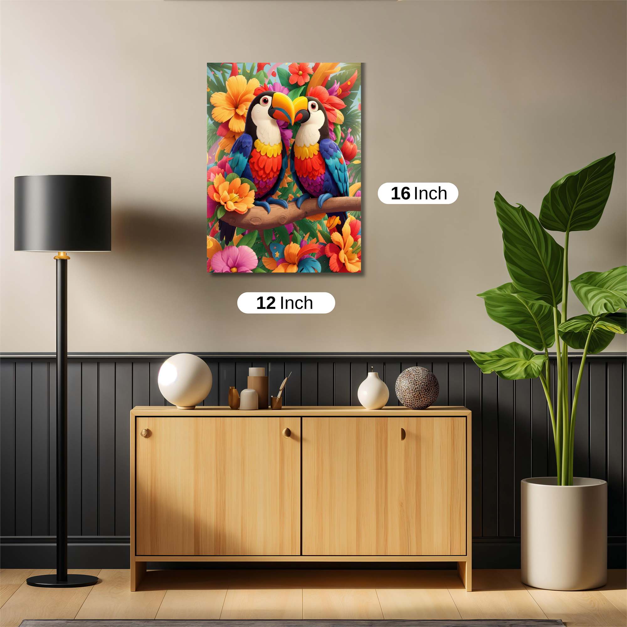 Toucan Tranquility Safe Wall Magnetic / M