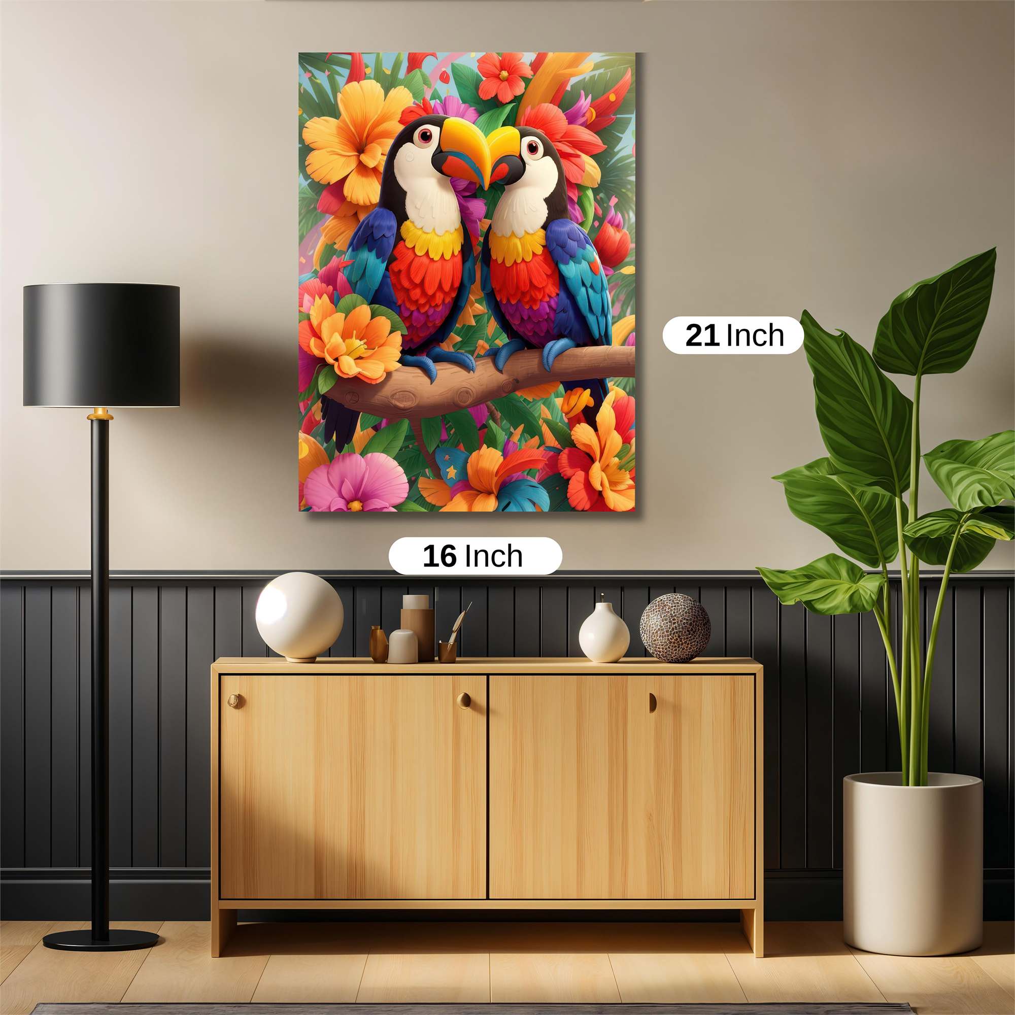 Toucan Tranquility Safe Wall Magnetic / M