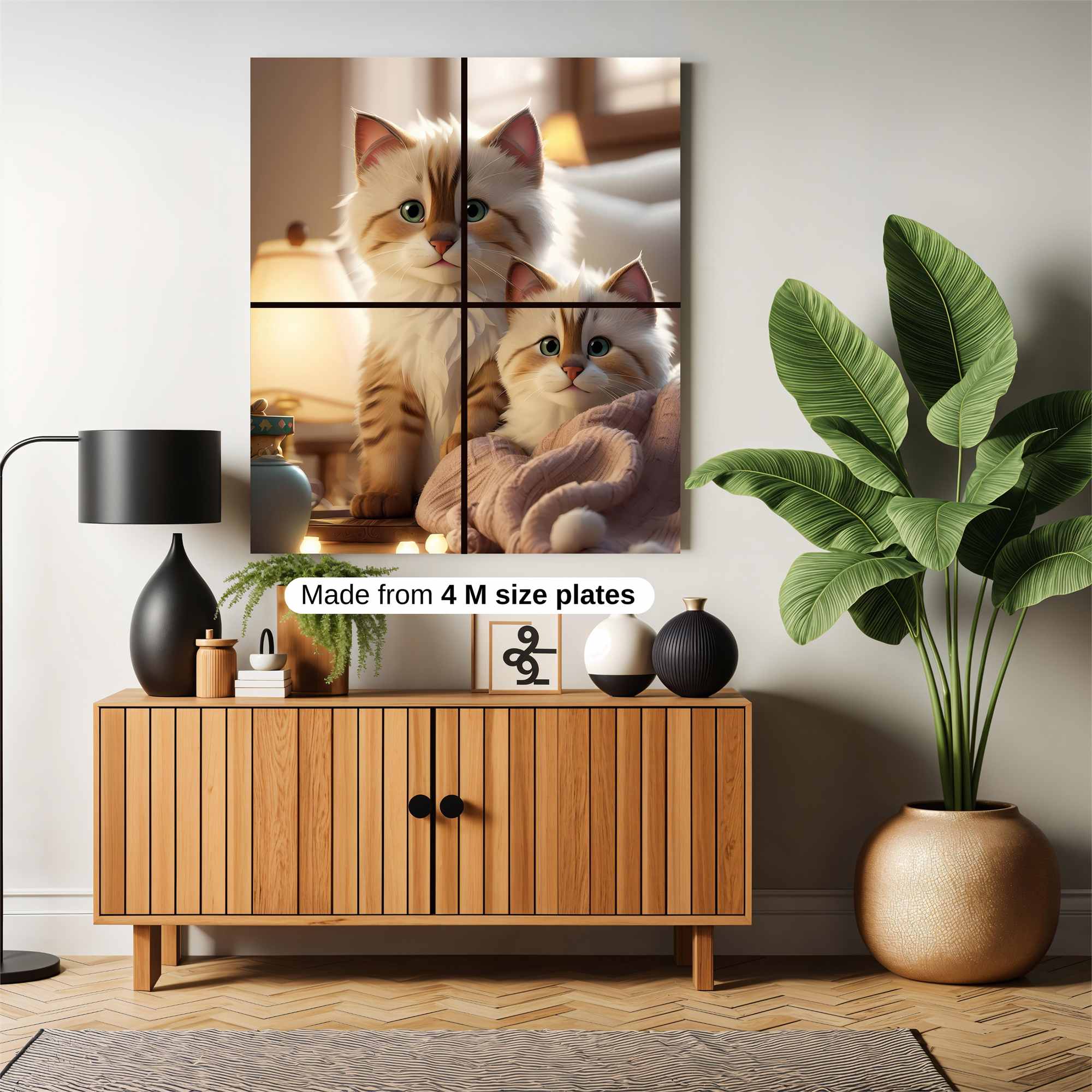 Kittens Cozy Safe Wall Magnetic / M