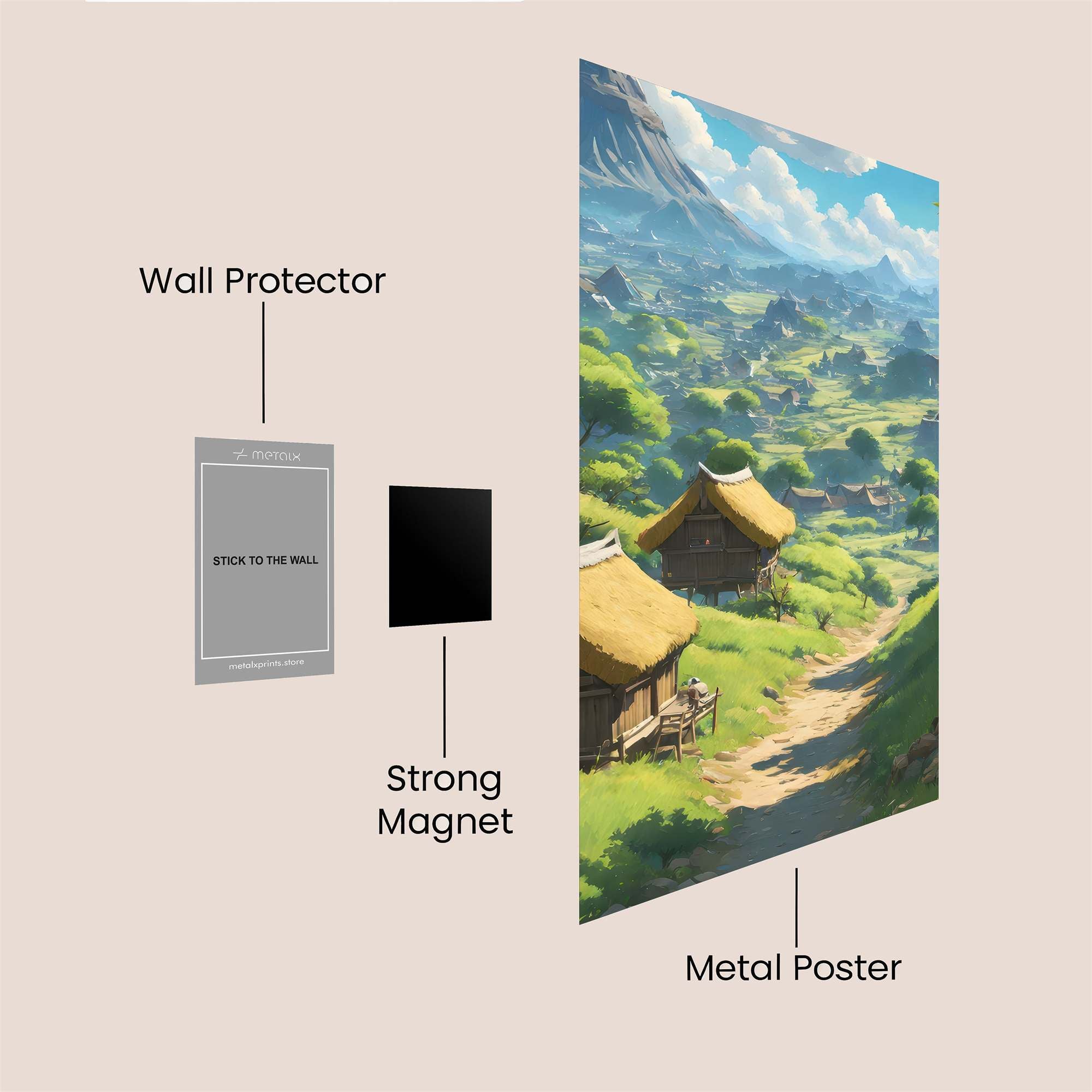 Mountain Serenity Safe Wall Magnetic / M