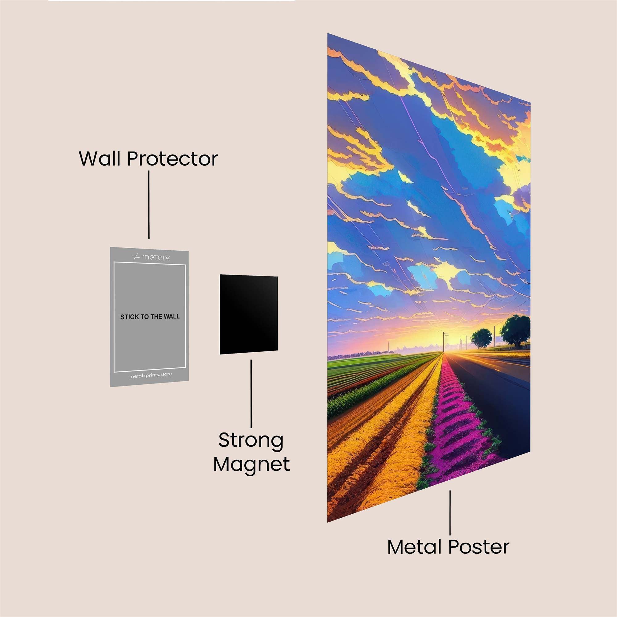 Sunrise Serenity Safe Wall Magnetic / M