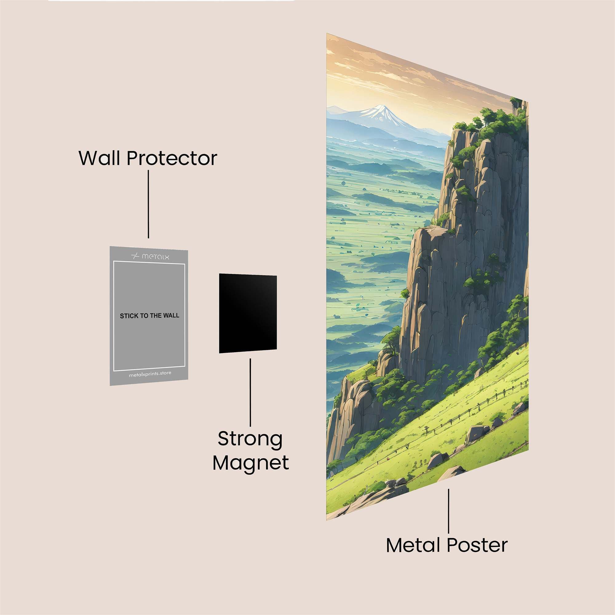 Mountain Serenity Safe Wall Magnetic / M