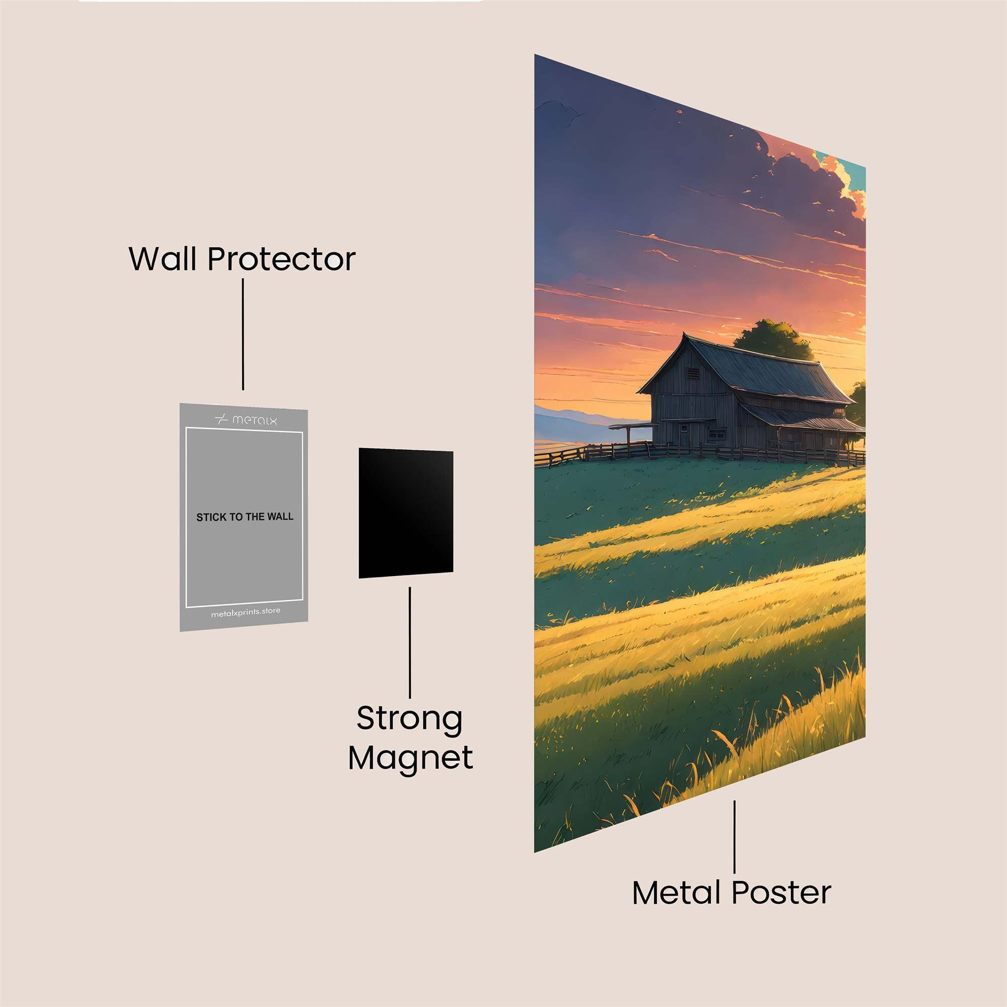 Cabin Serenity Safe Wall Magnetic / M