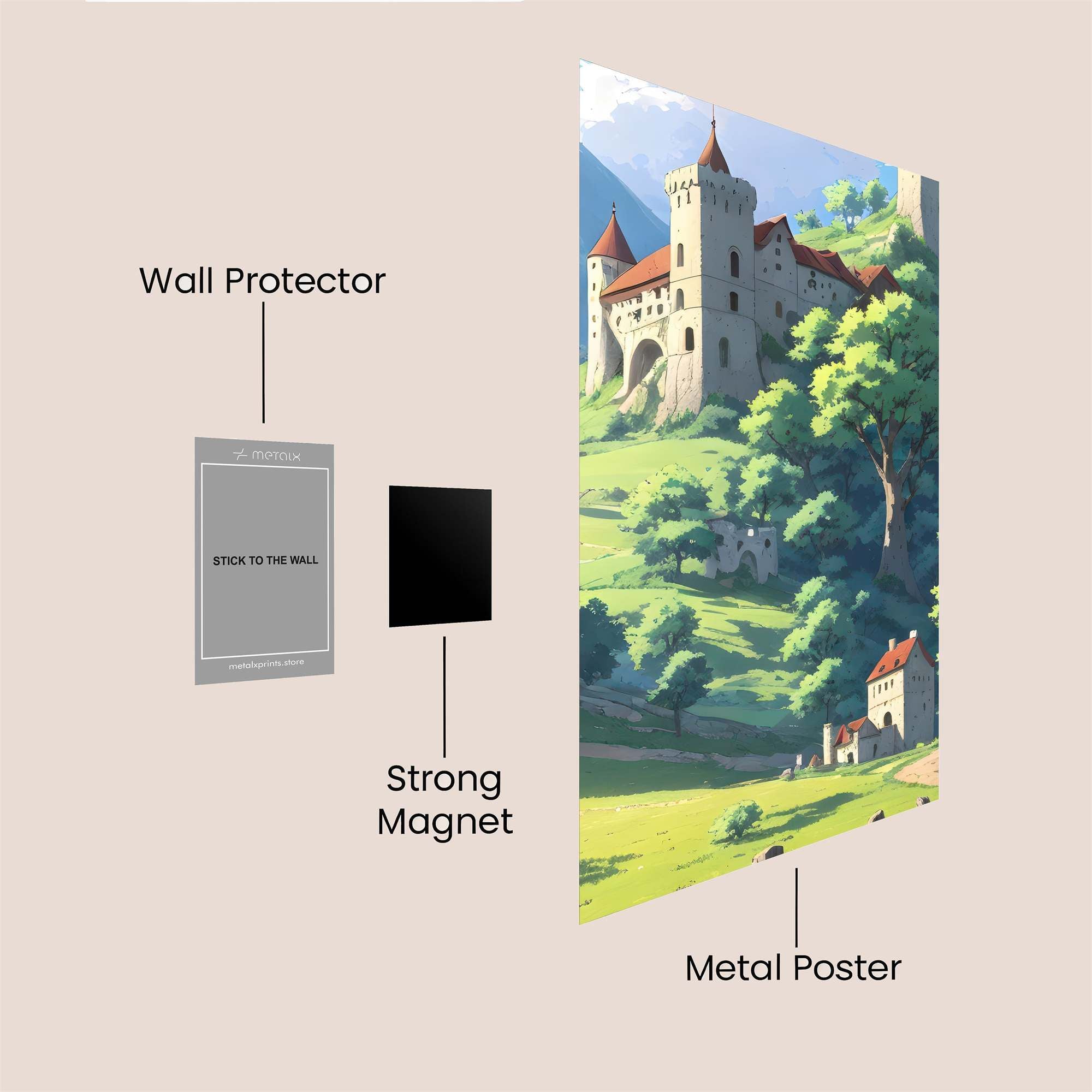 Castle Serenity Safe Wall Magnetic / M