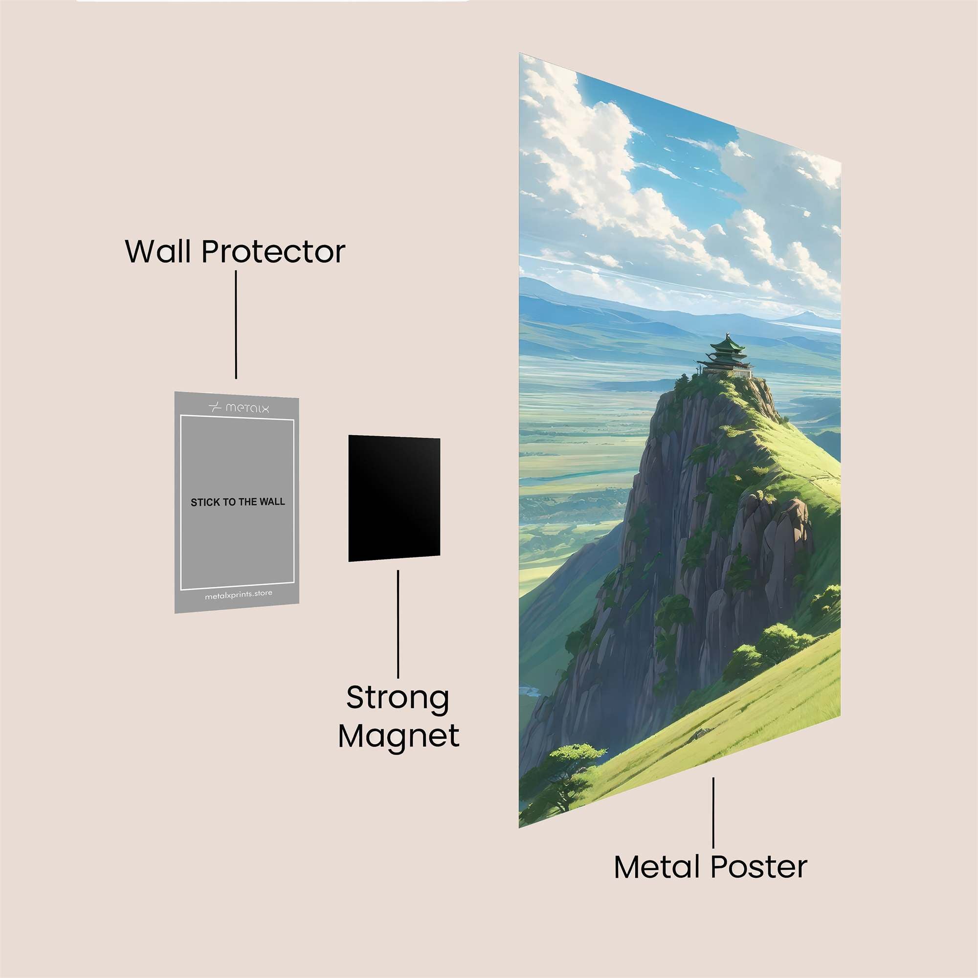 Temple Serenity Safe Wall Magnetic / M