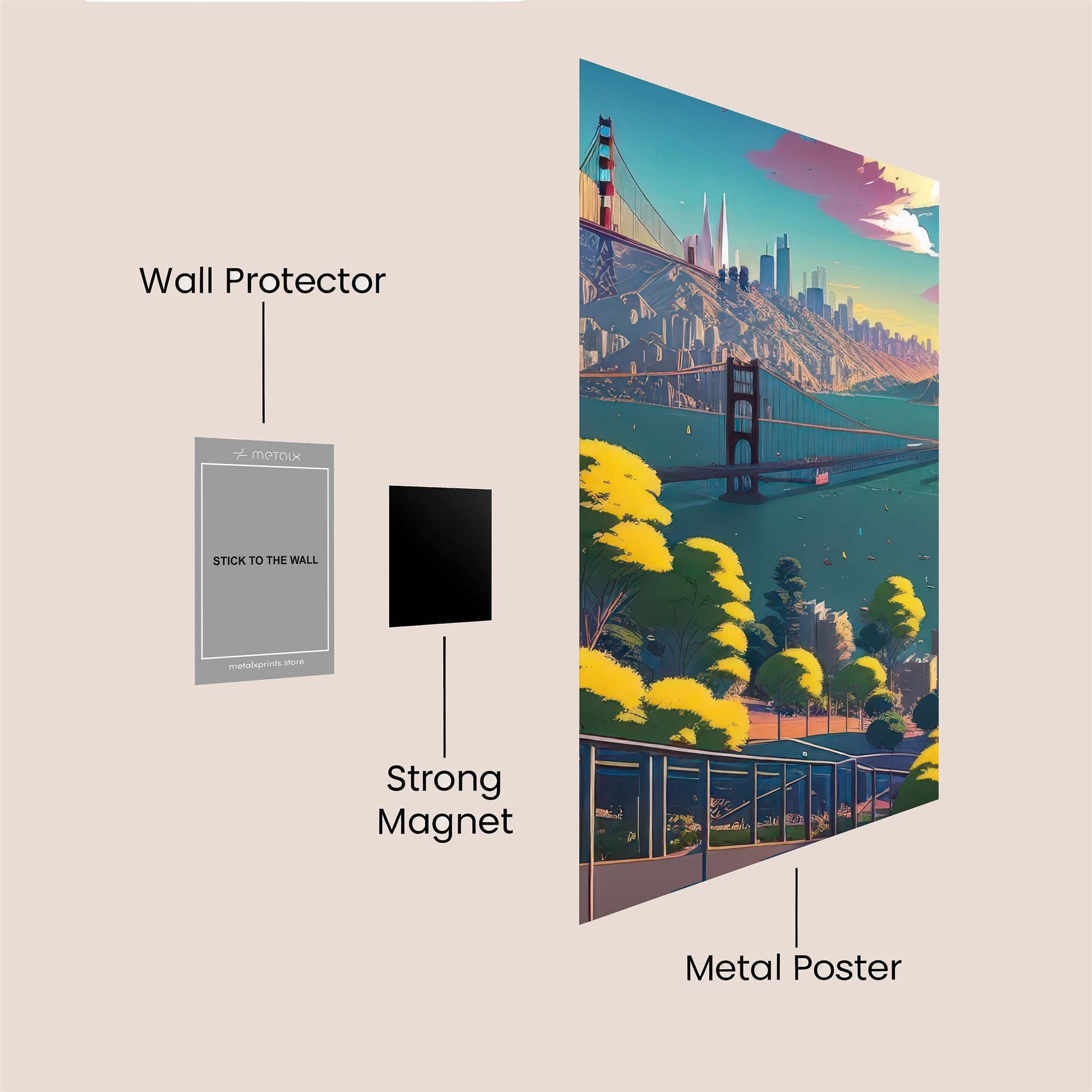 GoldenGate Dreamscape Safe Wall Magnetic / M