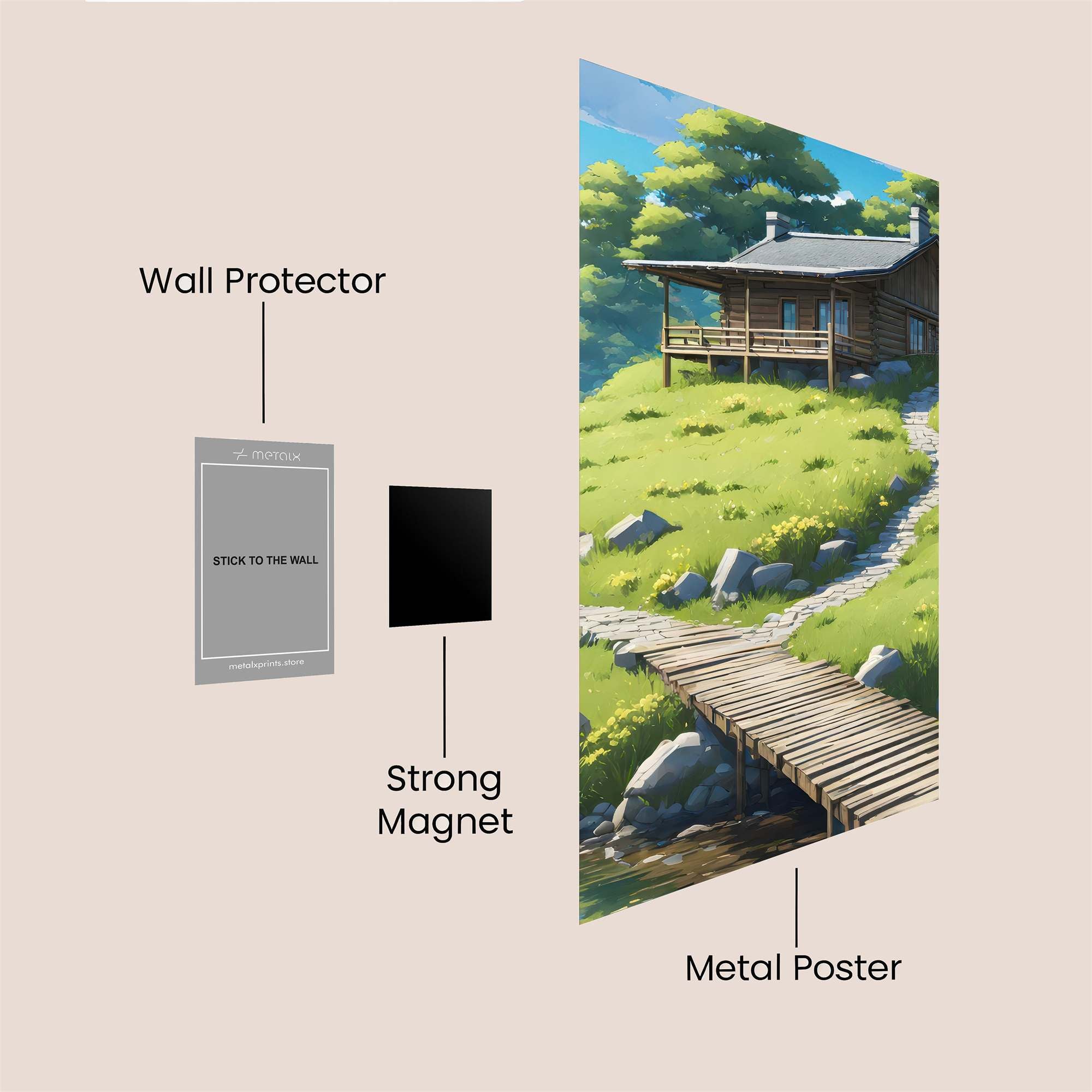 Cabin Serenity Safe Wall Magnetic / M